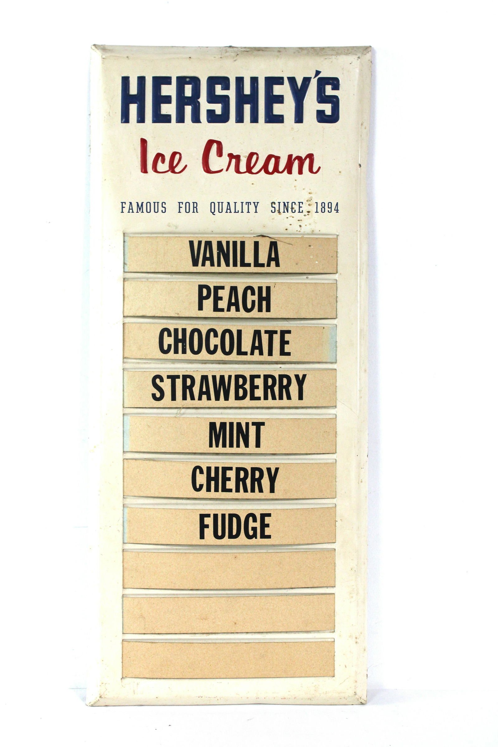 Embossed Hershey's Ice Cream Menu Board (1 of 1)
