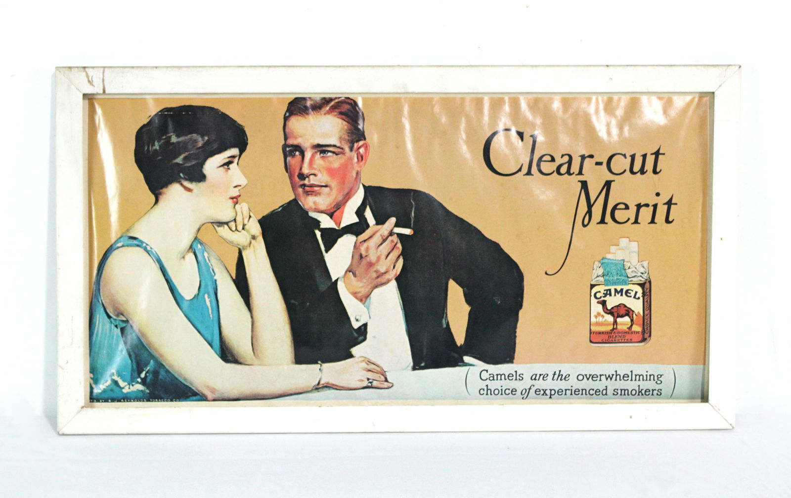 Camel Cigarettes Train Car Framed Advertisement, 1920s (1 of 2)
