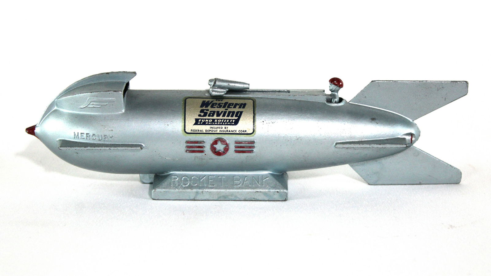 Western Savings Rocket Toy Bank (1 of 2)