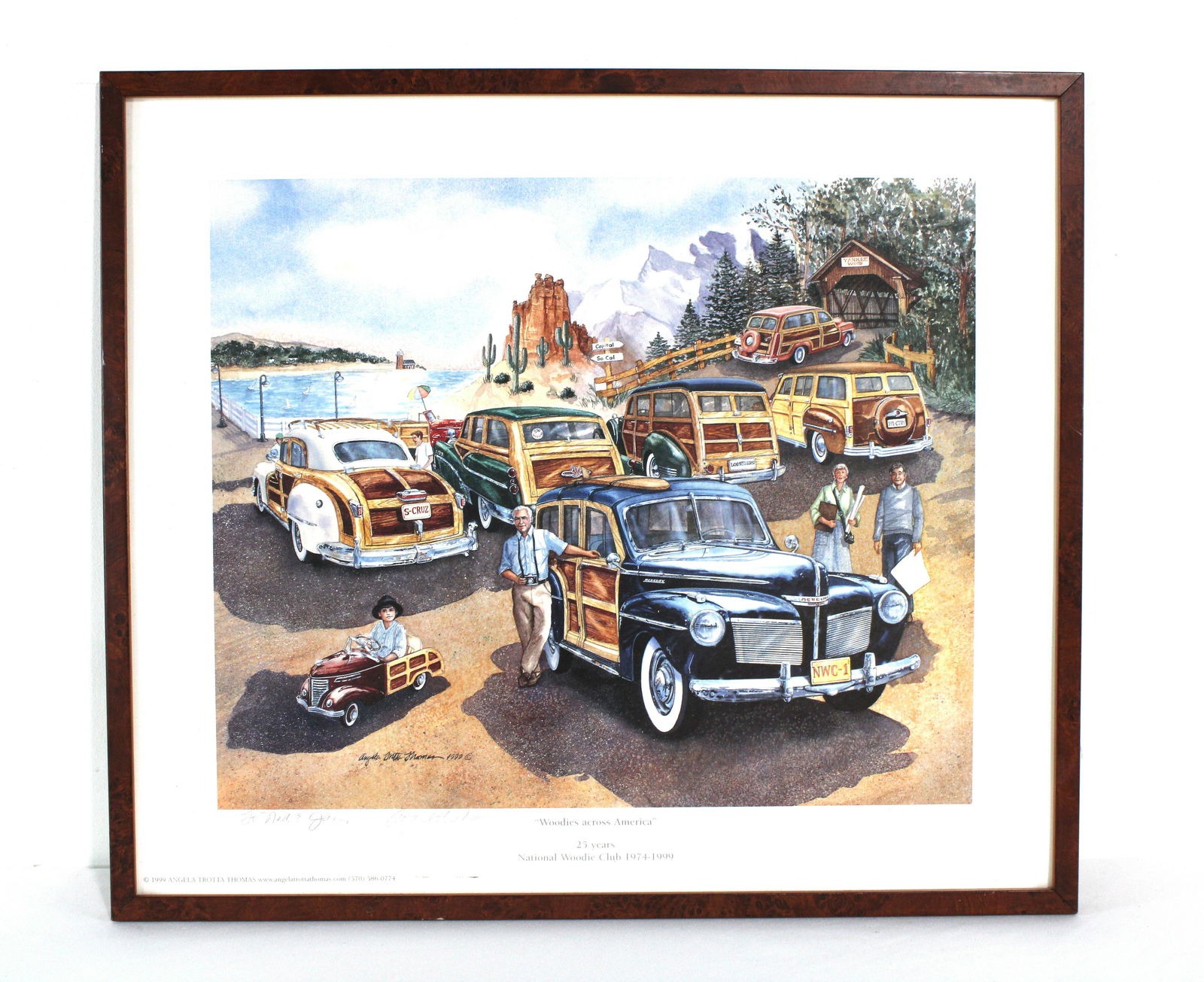 "Woodies Across America" By Angela Trotta Thomas, Signed (1 of 2)