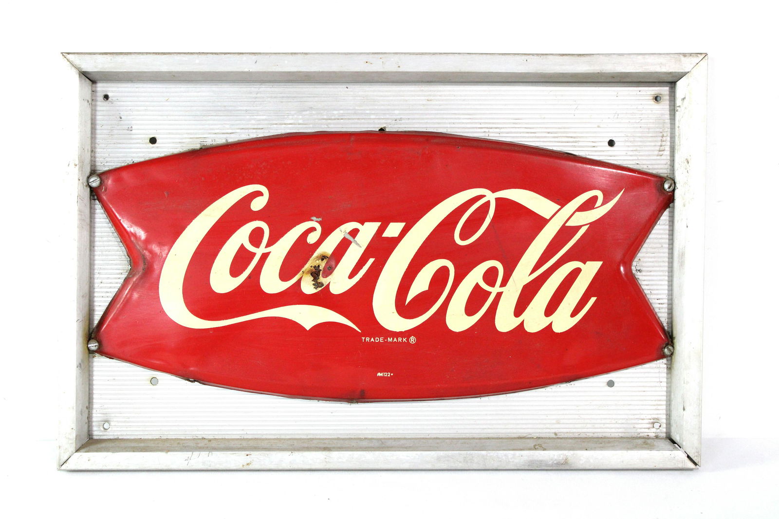 Coca Cola Fishtail Cooler Sign (1 of 2)