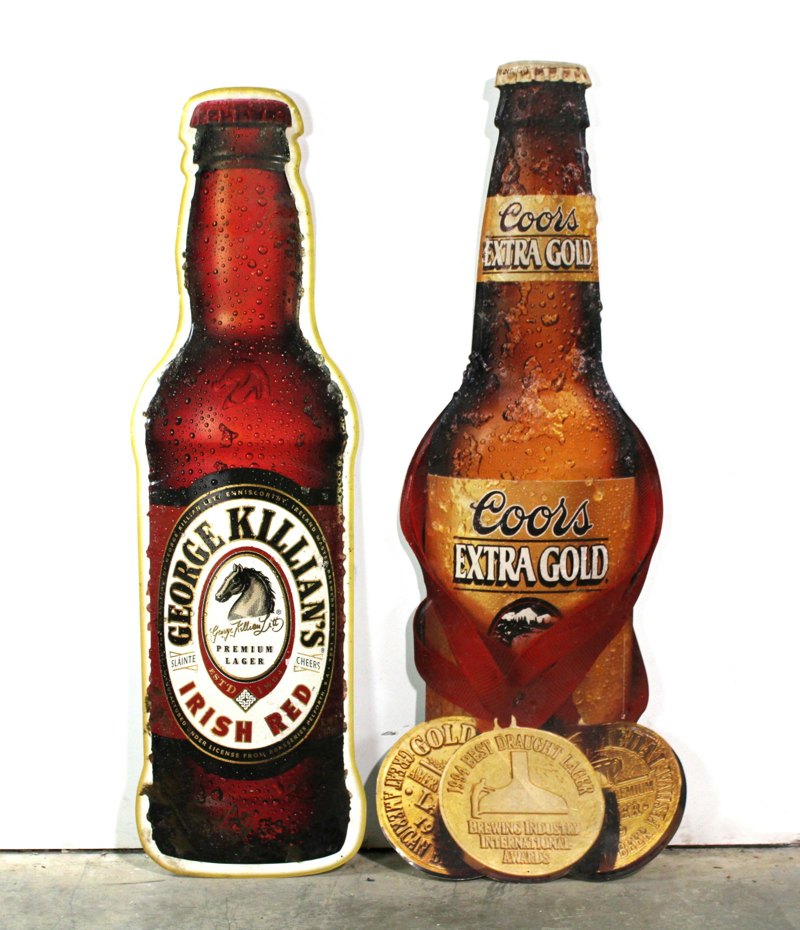 5FT Coors and Killians Beer Tin Signs (1 of 1)