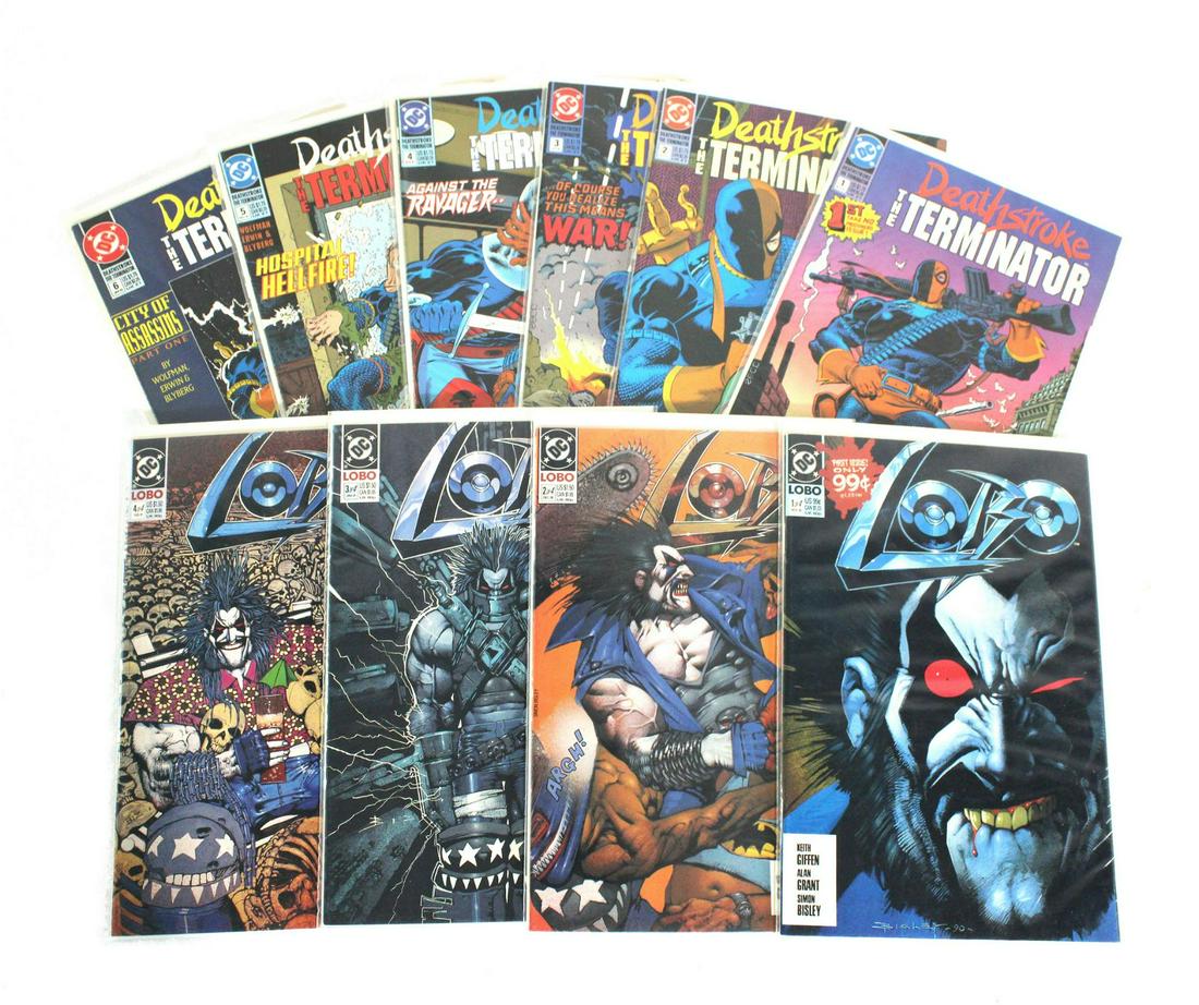 DC Comics Lobo Miniseries 1-4 / Deathstroke 1-6 Comic (1 of 1)