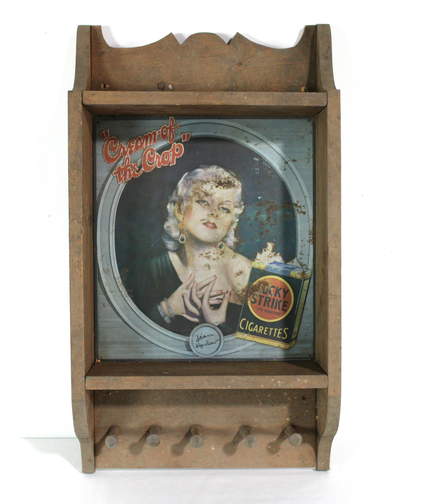 Lucky Strike Cigarettes Advertising Coat Hook (1 of 2)