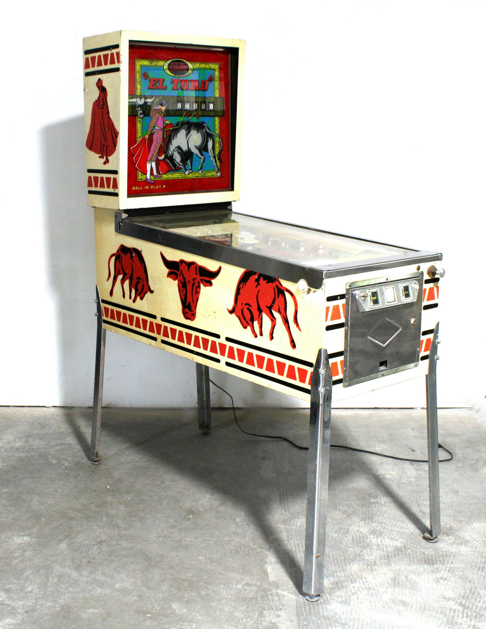 Bally El Toro Pinball Machine May 26, 2022 Jaybird Auctions in MD