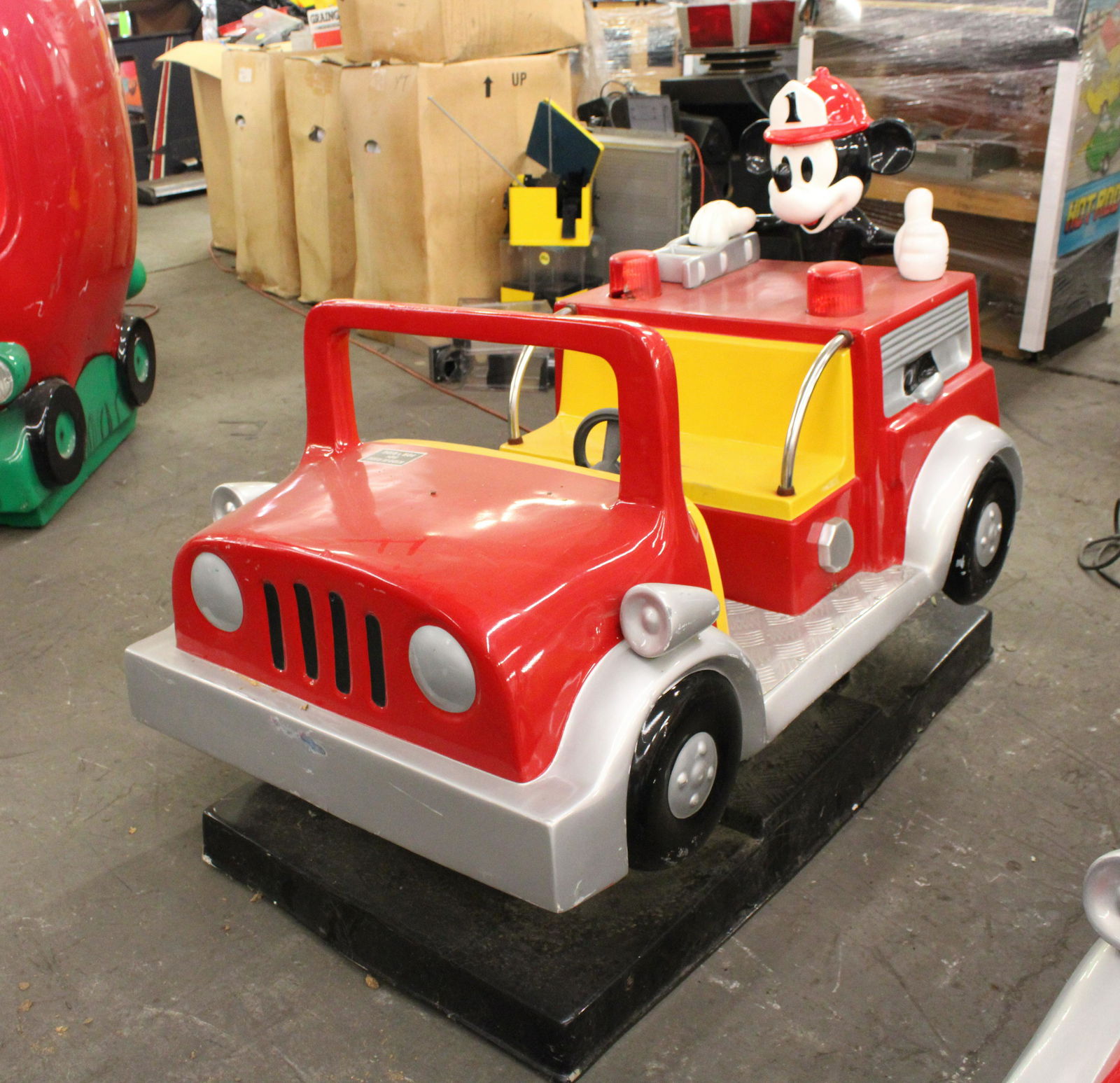 Mickey mouse fire truck kiddie ride new arrivals