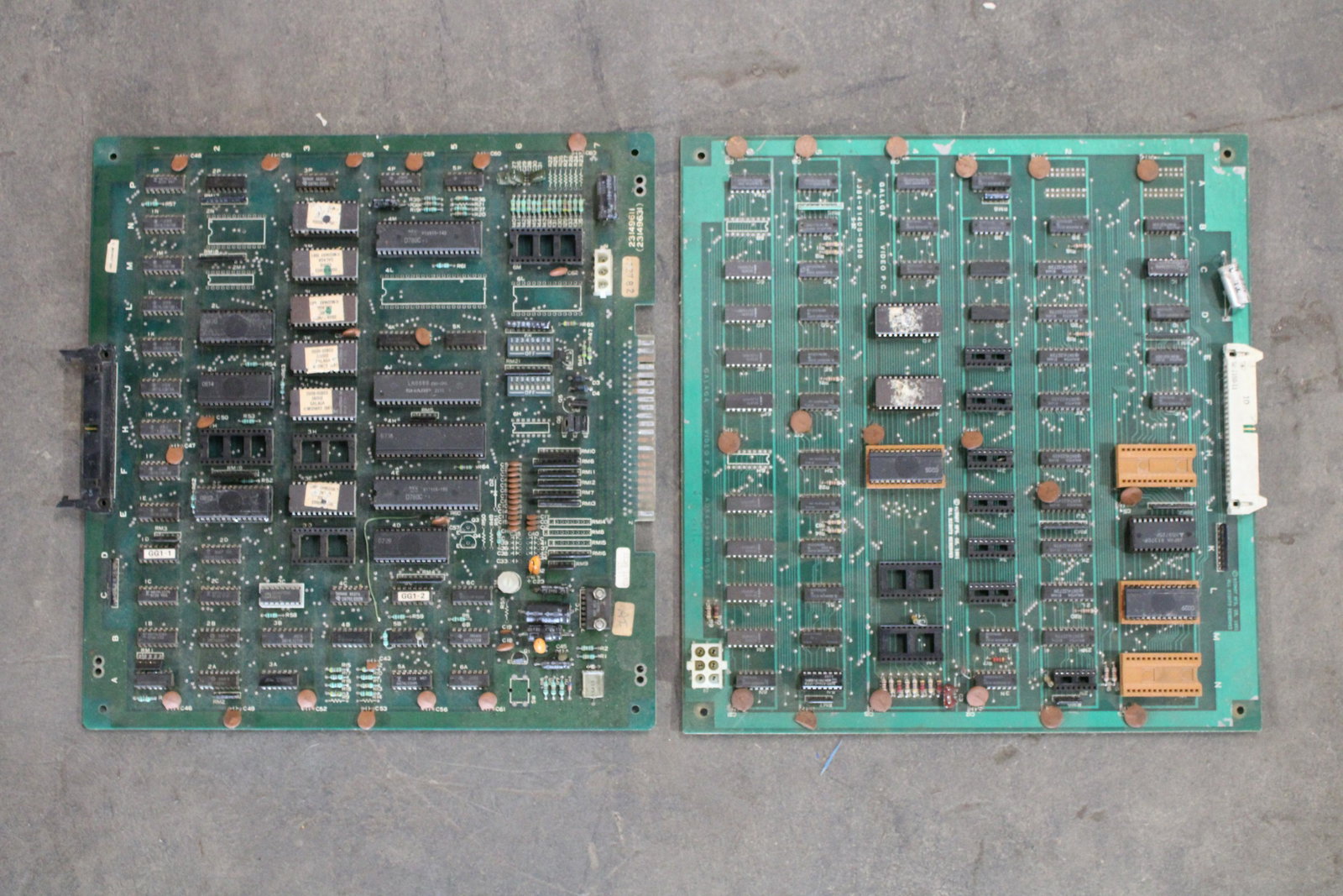 Midway Galaga Arcade Game Boards: Midway Galaga Arcade Game Boards. As found, untested.