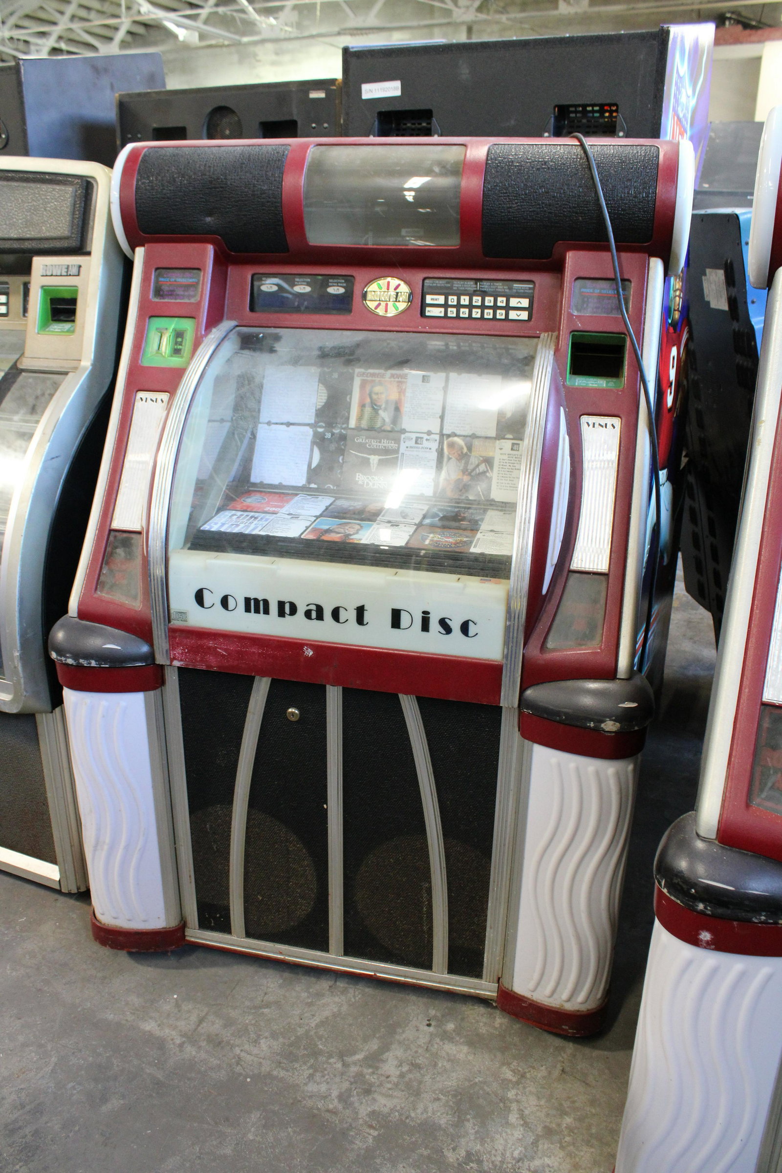 Rowe AMI Venus CD Jukebox: Rowe AMI Venus CD Jukebox. As found, parts or repair.