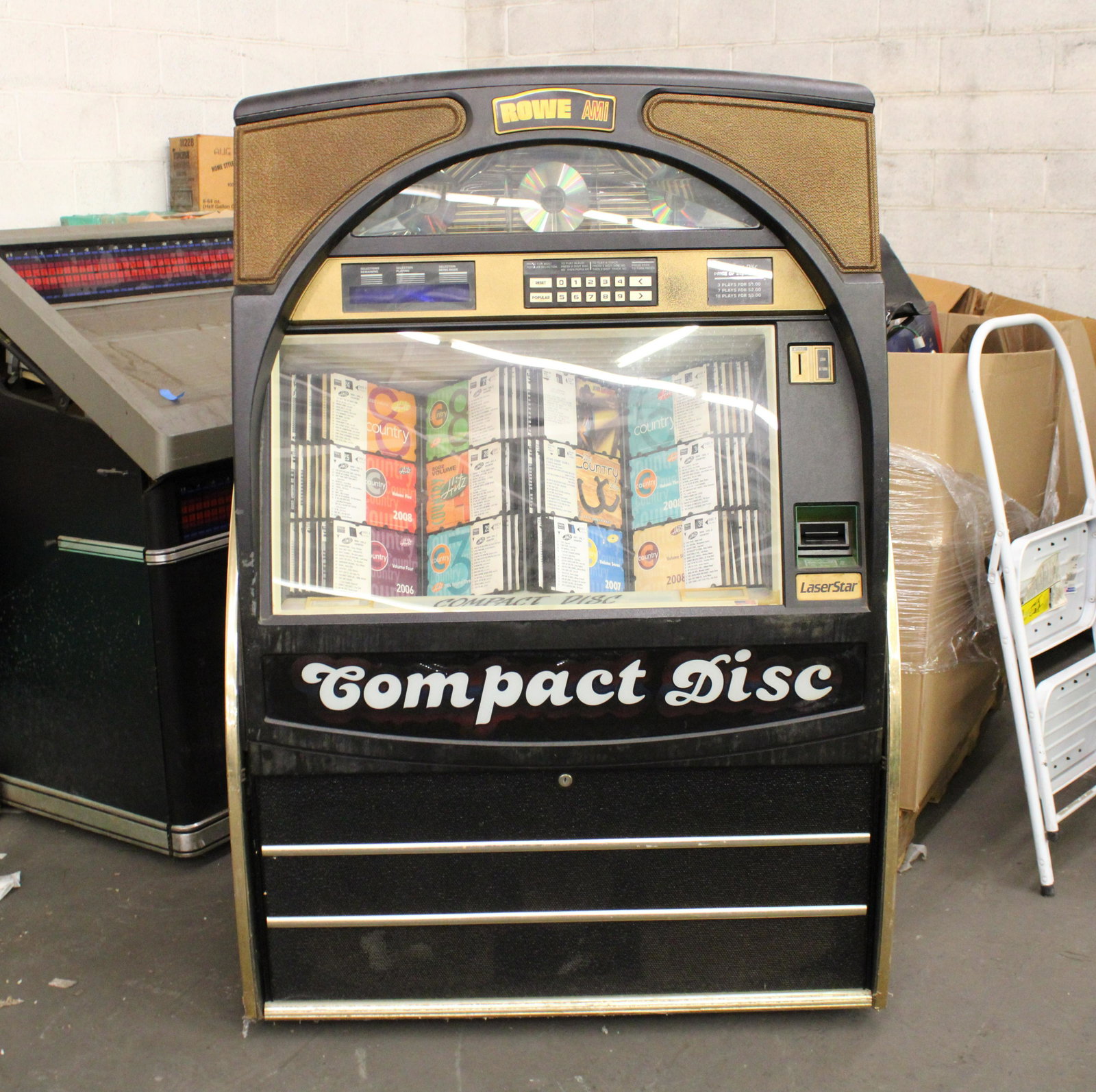 Rowe AMI CD Jukebox: Rowe AMI CD Jukebox. Untested as found, locked.