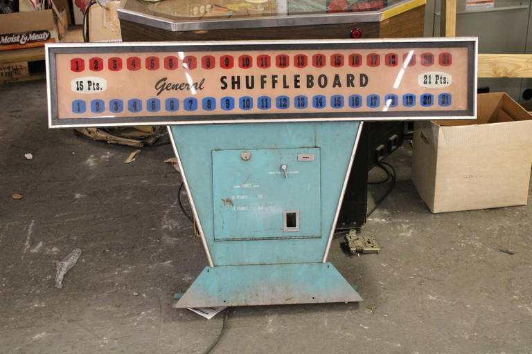 Vintage Shuffleboard Score Unit