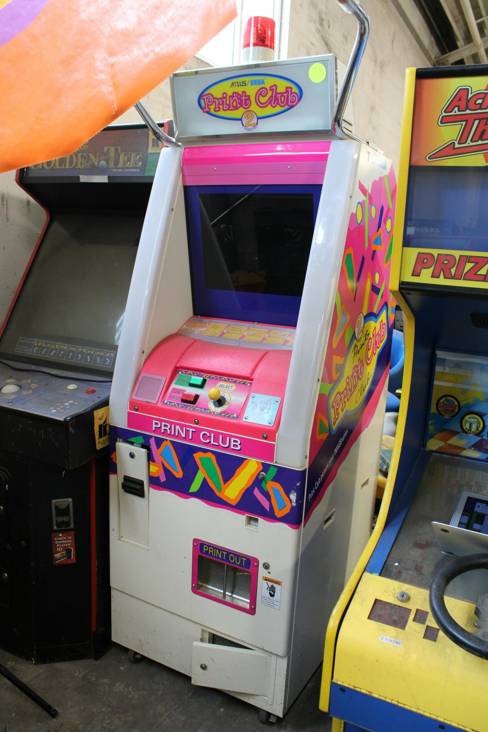 Sega Print Club 2 Arcade Game: Sega Print Club 2 Arcade Game. Untested, as found for parts or repair.