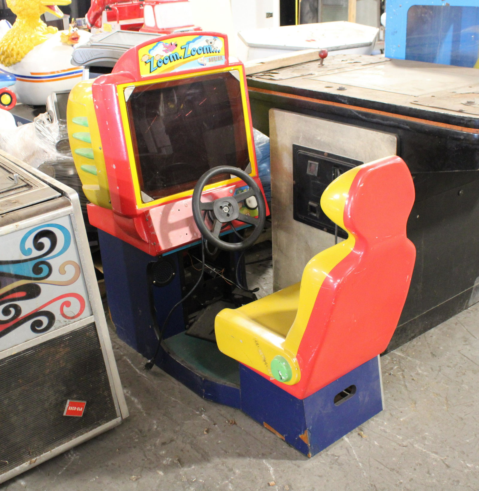 Zoom Zoom Child's Arcade Machine: Zoom Zoom Child's Arcade Machine. Untested.