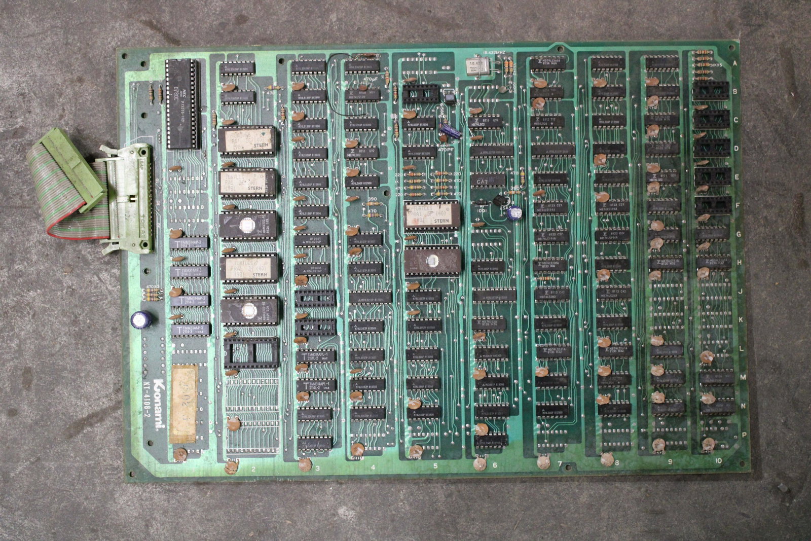 Stern Turtles Arcade Game Board: Stern Turtles Arcade Game Board. Untested, as found.
