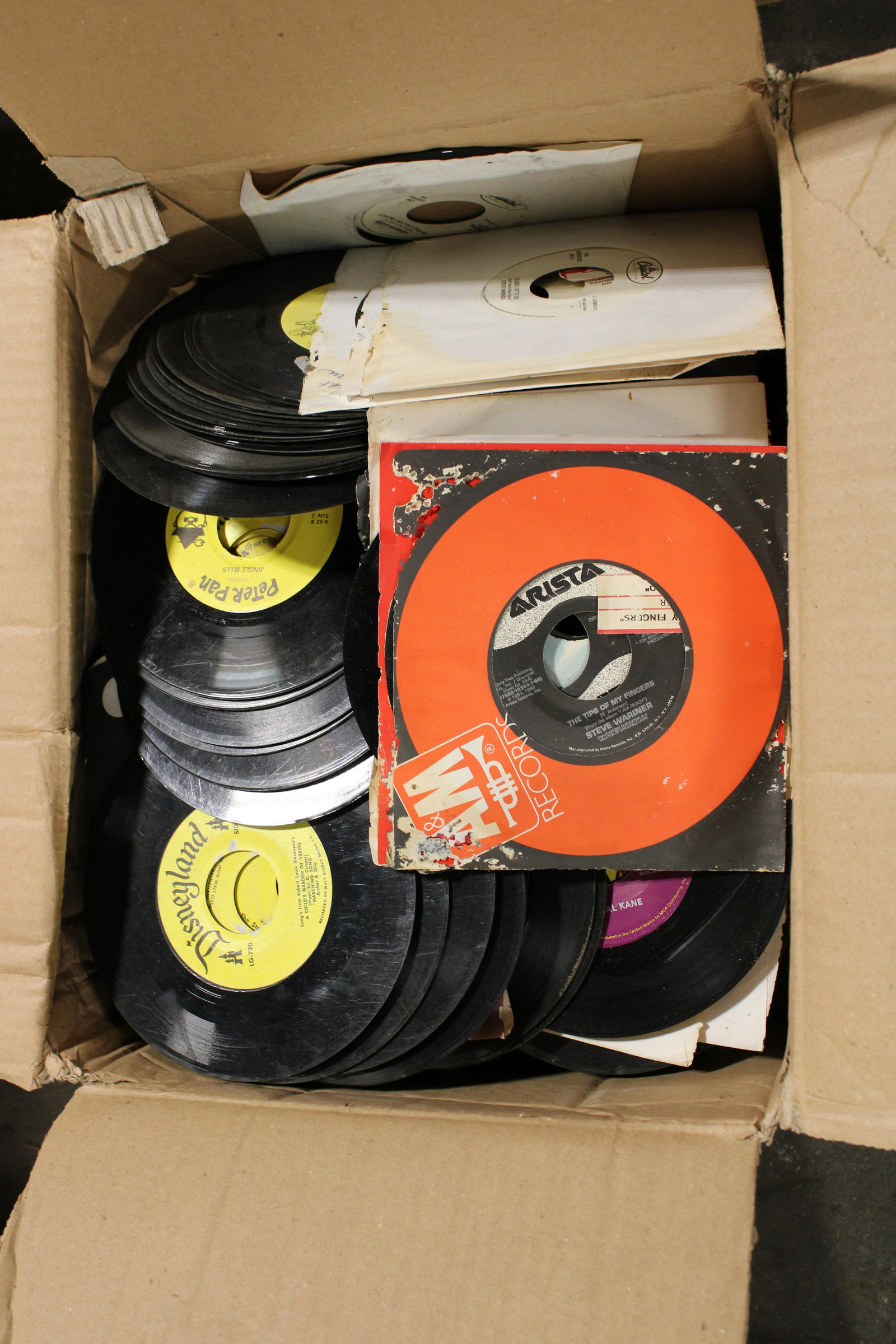45 rpm Records, Large Lot 2: 45 rpm Records, Large Lot 2. As found from old jukebox operator. Unpicked.