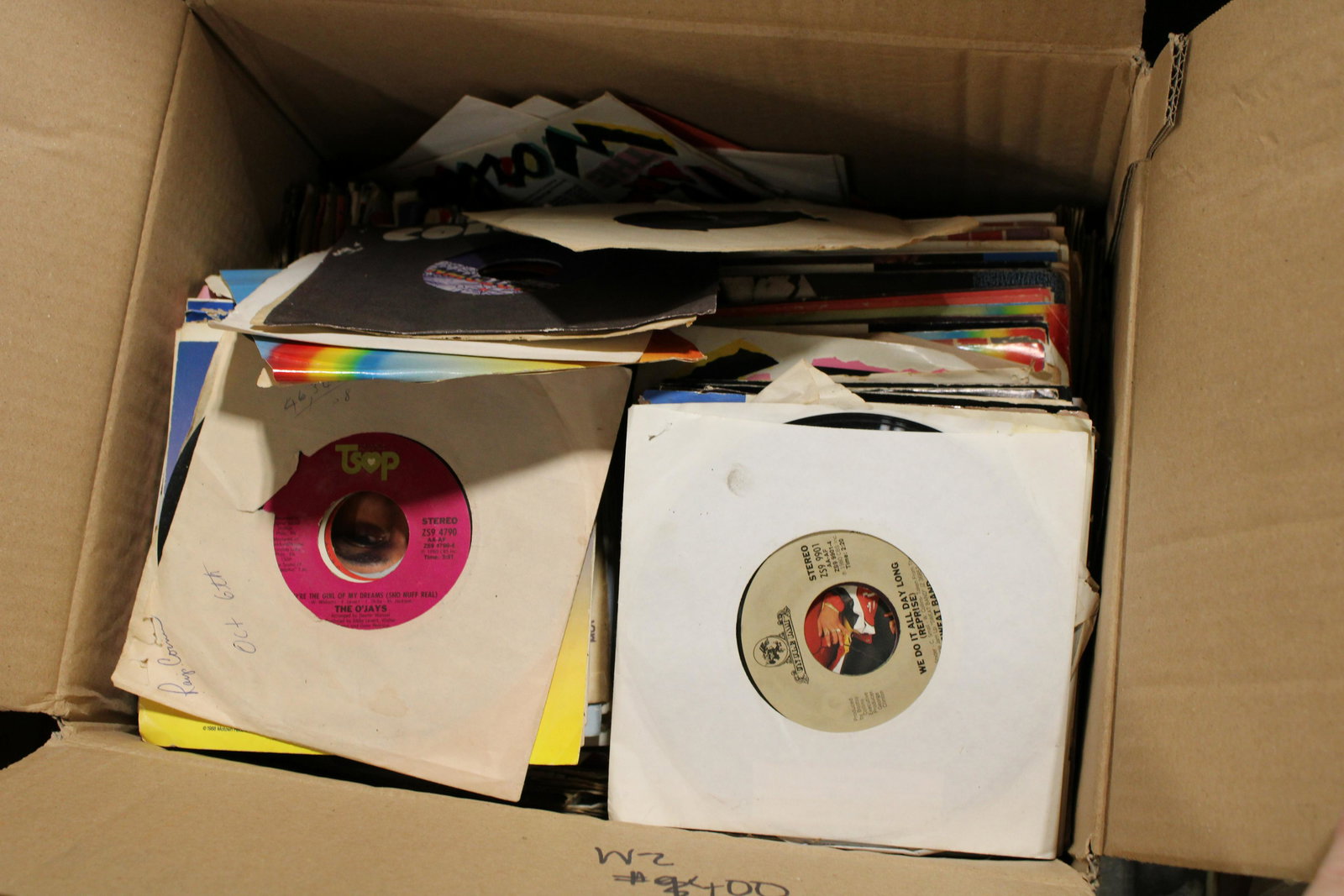 45 rpm Records, Large Lot 5: 45 rpm Records, Large Lot 5. As found from old jukebox operator. Unpicked.