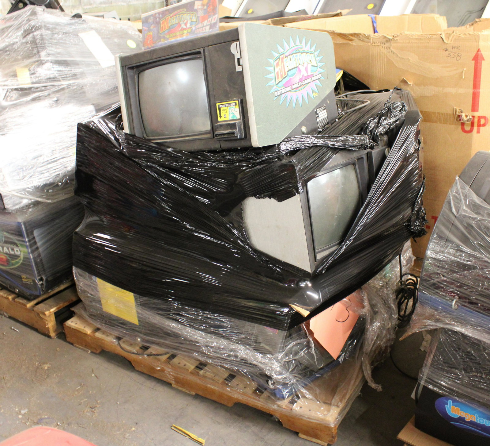 Merit Multigame Arcade Touchscreens, Pallet Lot 3: Merit Multigame Arcade Touchscreens, Pallet Lot 3. For parts or restoration.