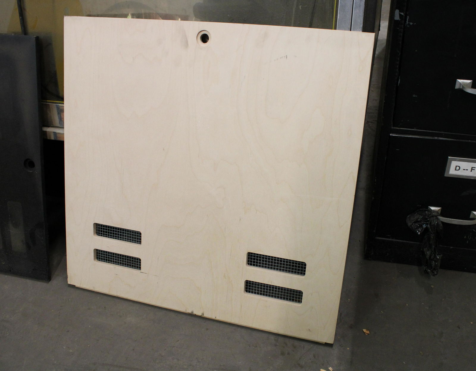 New Backdoor for Midway Space Invaders: New Backdoor for Midway Space Invaders. Exact size, made from hardwood.