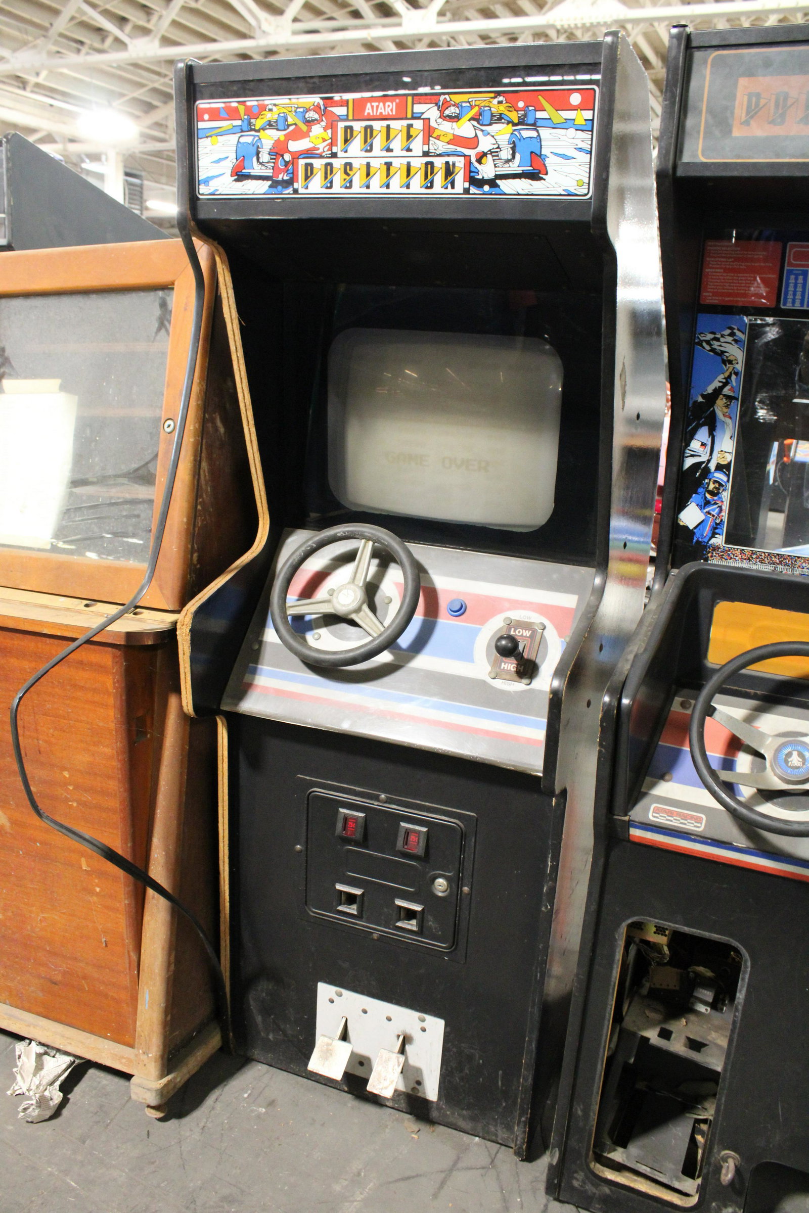 Atari Pole Position Arcade Machine: Atari Pole Position Arcade Machine. For parts or repair. Incomplete.