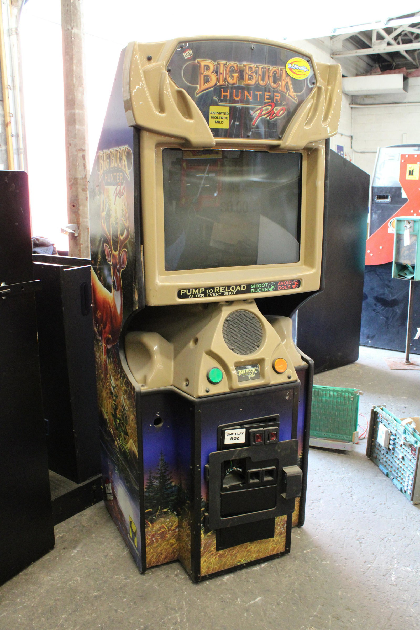Big Buck Hunter Pro Arcade Game: Big Buck Hunter Pro Arcade Game. As found, untested.