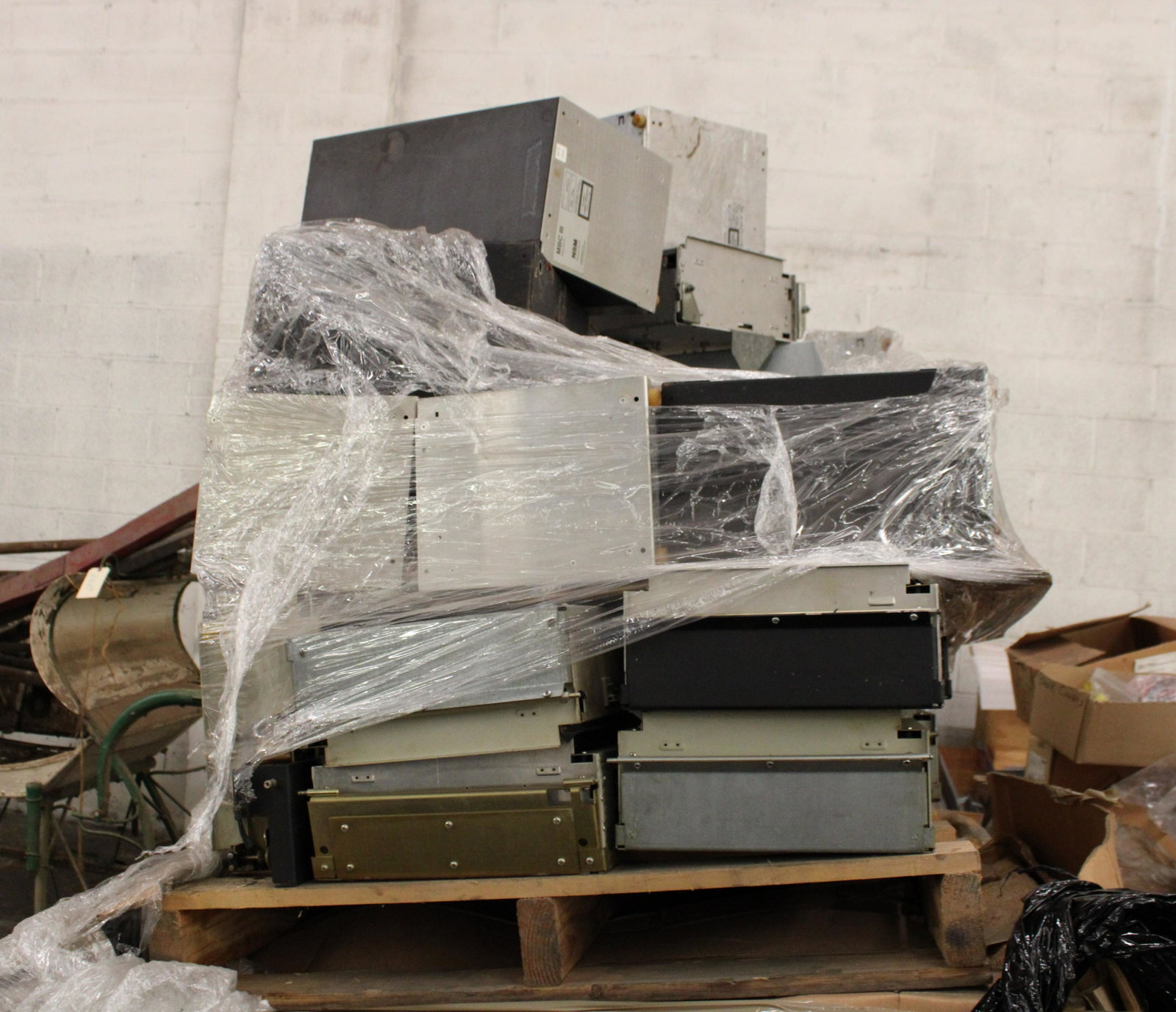 Pallet of NSM or Rockola CD Jukebox Mechanisms: Pallet of NSM or Rockola CD Jukebox Mechanisms. From machines converted to internet jukeboxes.