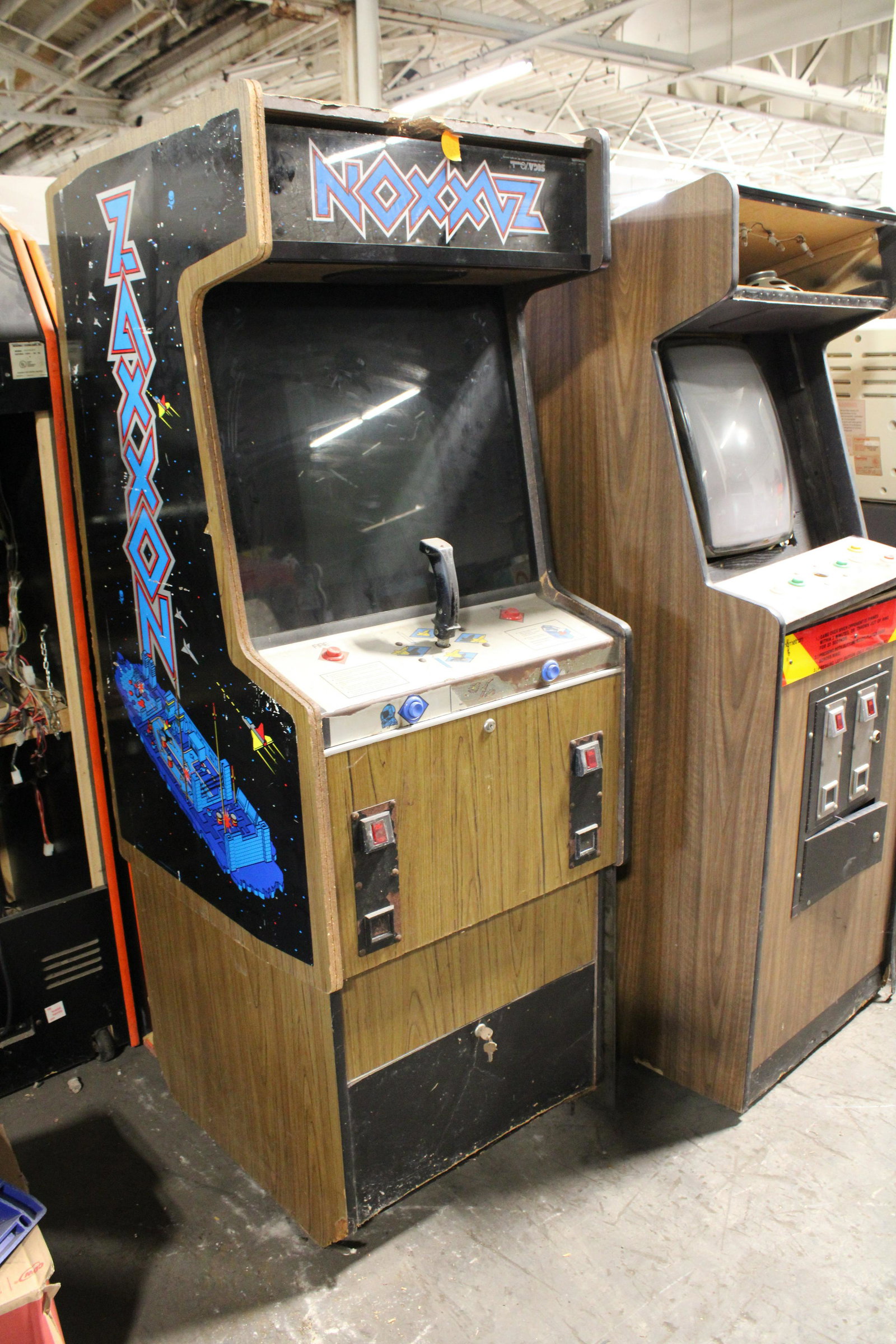 Zaxxon Arcade Game: Zaxxon Arcade Game. As found for parts or repair.