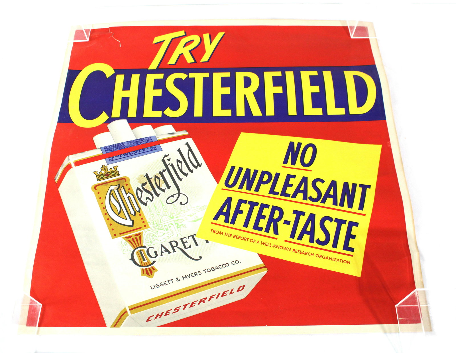 Chesterfield Cigarettes Litho Advertisement (1 of 2)