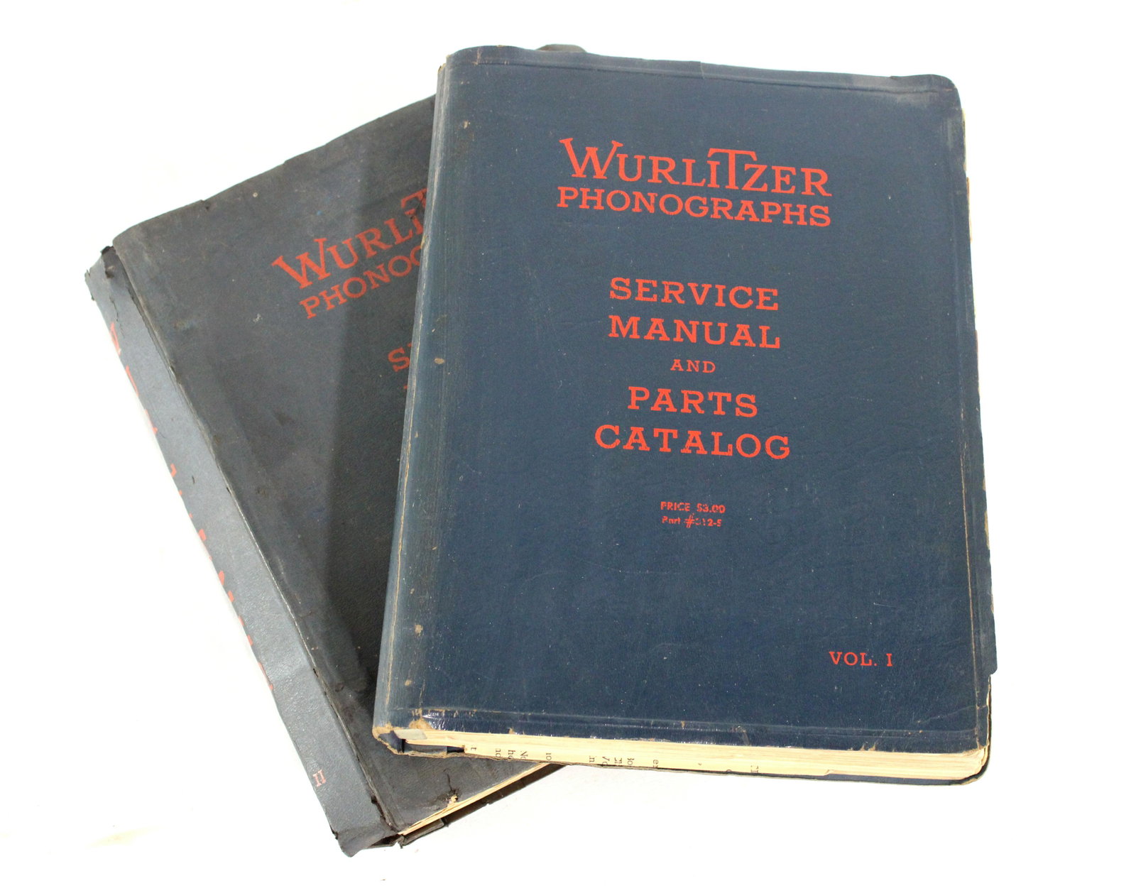 Wurlitzer Jukebox Service Manuals, Vol I and II: Wurlitzer Jukebox Service Manuals, Vol I and II. Varying information inside. Dimensions of one: 12 x 9 x 2. *Shipping now available via Live Shipping through Live Auctioneers. Please see terms for mor