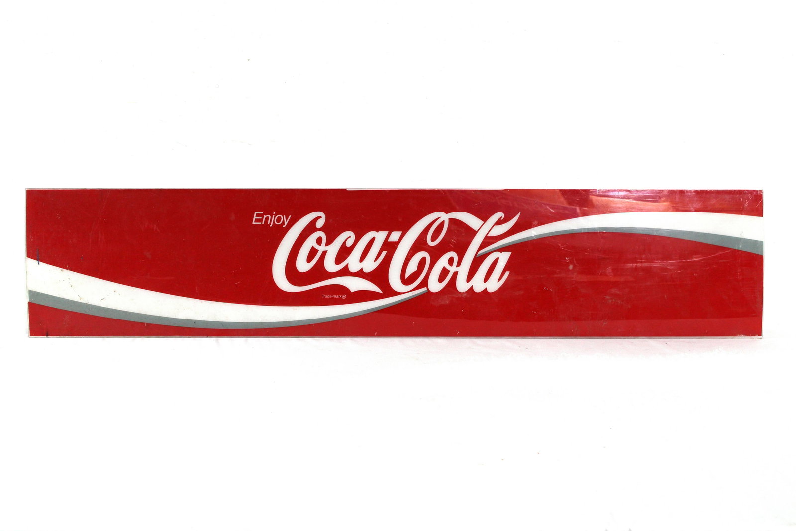 4FT Long Coca Cola Coke Cooler Sign: 4FT Long Coca Cola Coke Cooler Sign. Dimensions: 10 x 47. *Shipping now available via Live Shipping through Live Auctioneers. Please see terms for more details.