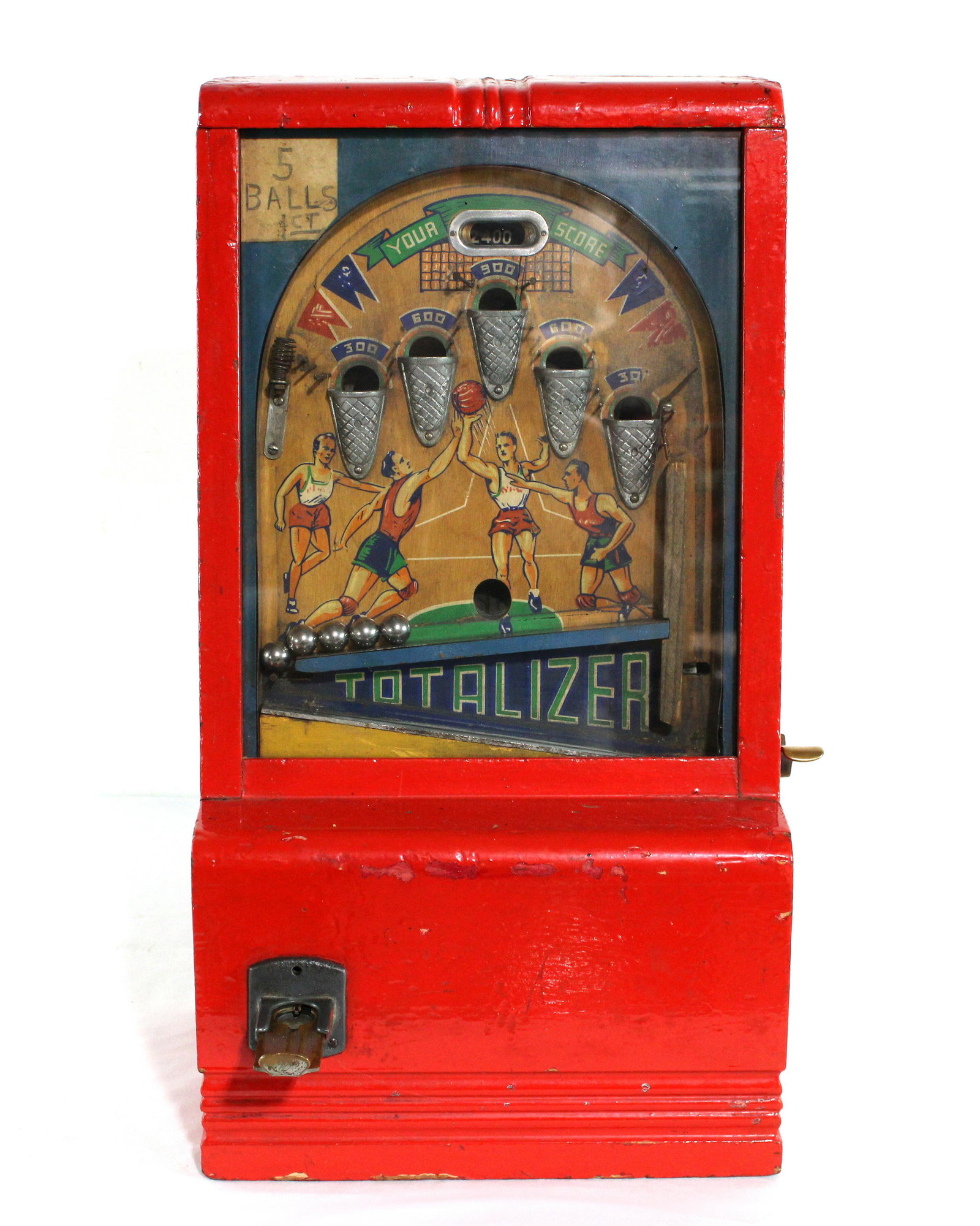 Totalizer Basketball Skill Coin Operated Arcade: Totalizer Basketball Skill Coin Operated Arcade. Working. Dimensions: 21 x 13 x 13. *Please see terms for shipping details.