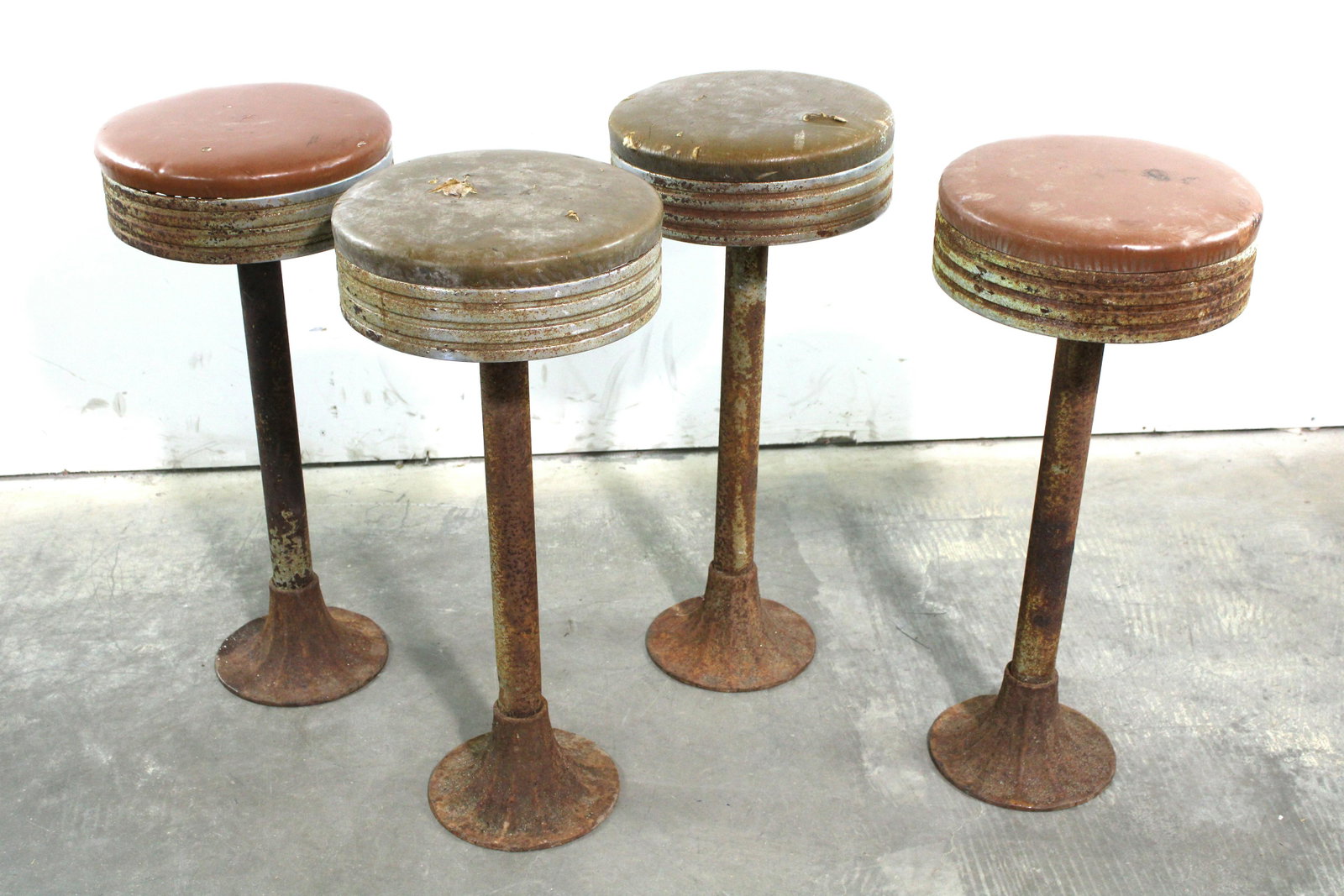 Lincoln House Diner Stools, Set of Four: Lincoln House Diner Stools, Set of Four. Dimensions of one: 30 x 14 x 14. *Please see terms for shipping details.
