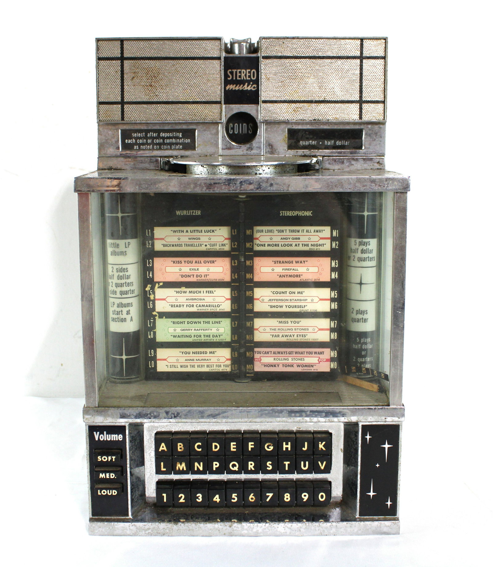 Wurlitzer Coin Operated Wallbox: Wurlitzer Coin Operated Wallbox for Jukebox. Dimensions: 18 x 11 x 8. *Please see terms for shipping details.