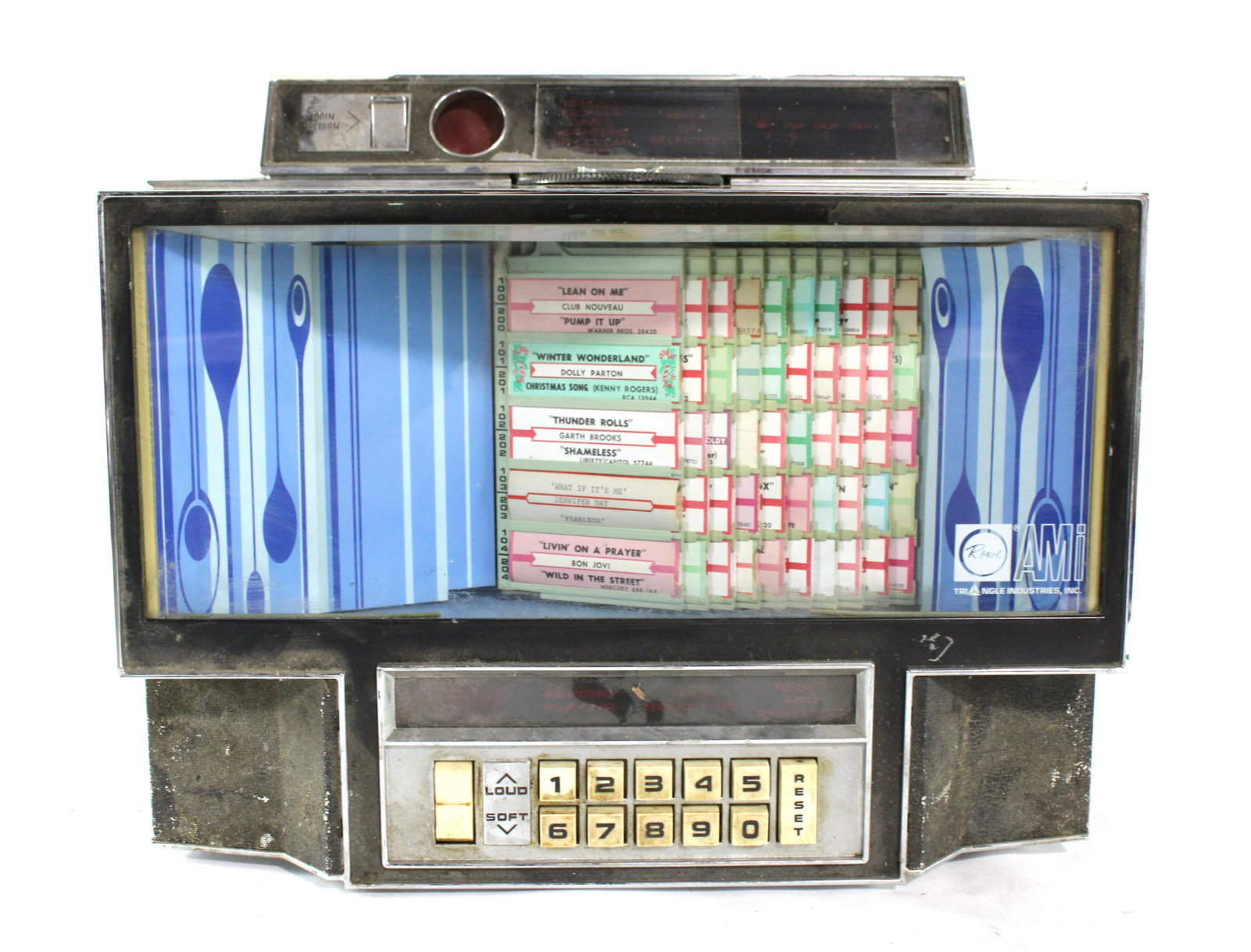Rowe AMI Coin Operated Wallbox: Rowe AMI Coin Operated Wallbox for jukebox. No key. Dimensions: 14 x 16 x 7. *Please see terms for shipping details.