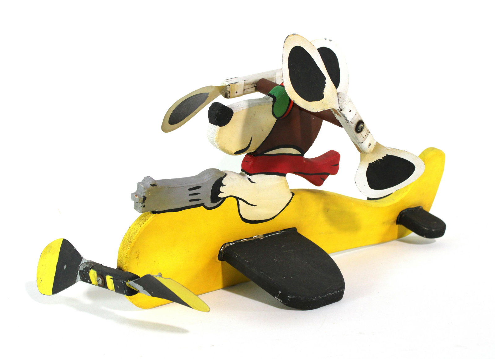 Snoopy Wind Spinner: Snoopy Wind Spinner. Hand Painted. Dimensions: 13 x 13 x 25. *Please see terms for shipping details.