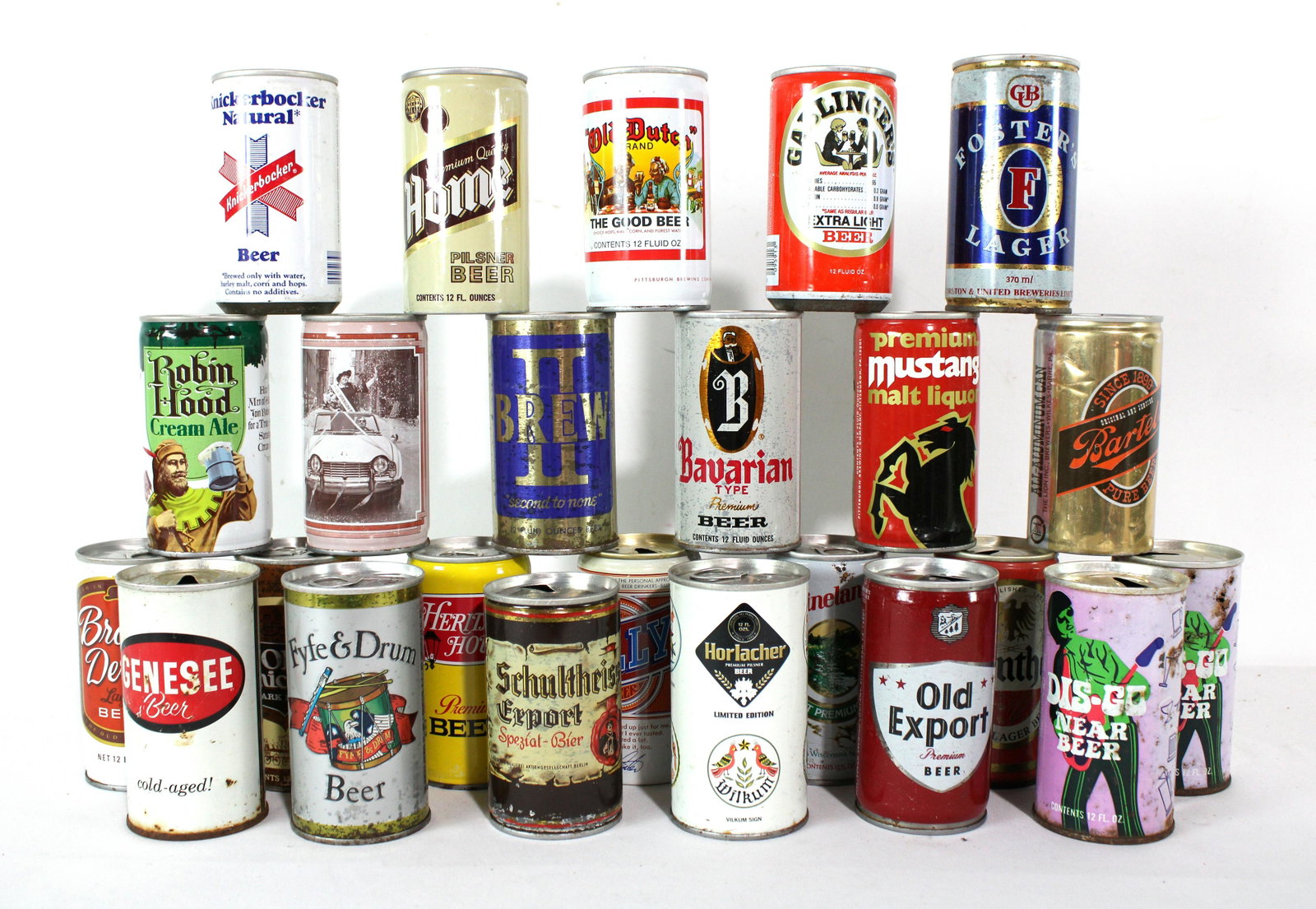 Assorted Pull Tab Flat Top Beer Cans incl. Genesee: Assorted Pull Tab Flat Top Beer Cans incl. Genesee. Dimensions of one: 5 x 3 x 3. *Please see terms for shipping details.