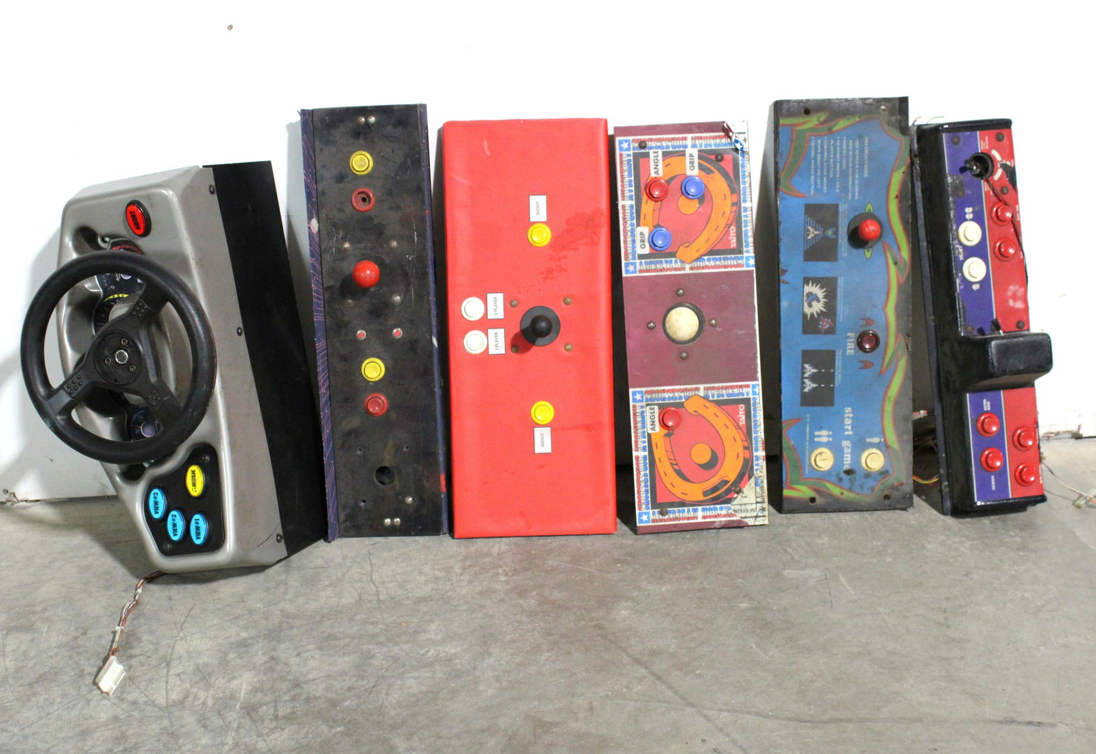 Assorted Arcade Game Control Panels: Assorted Arcade Game Control Panels. Total of six. Dimensions of driver: 23 x 13 x 15. *Please see terms for shipping details.