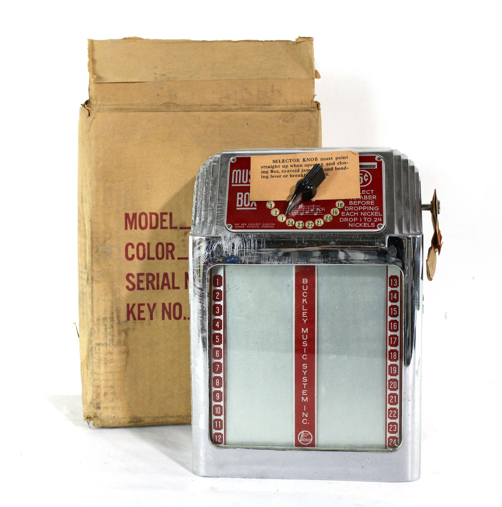 NOS Buckley Coin Op Wallbox with Original Box (1 of 4)