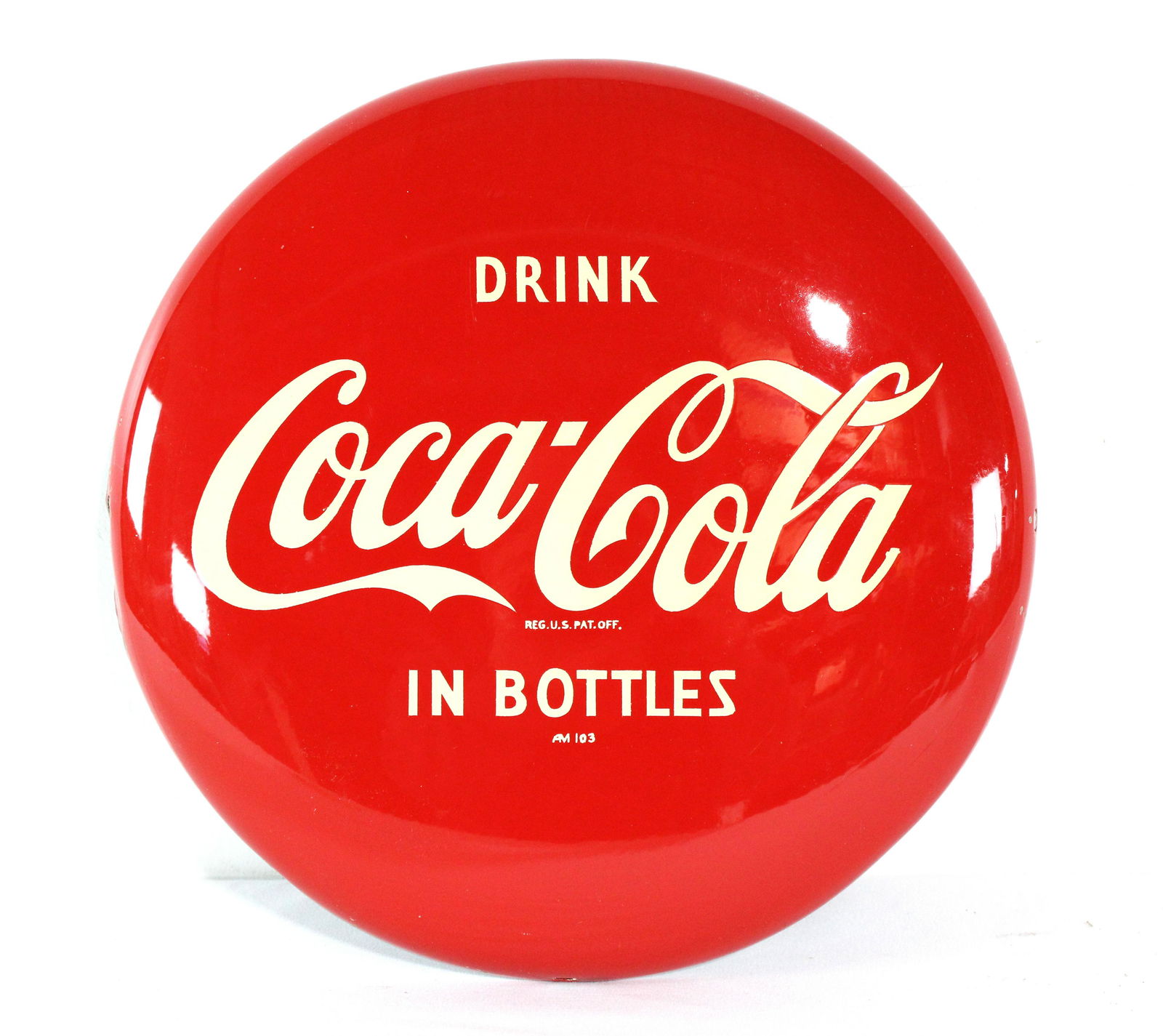 12" Coca Cola AM Button (1 of 3)