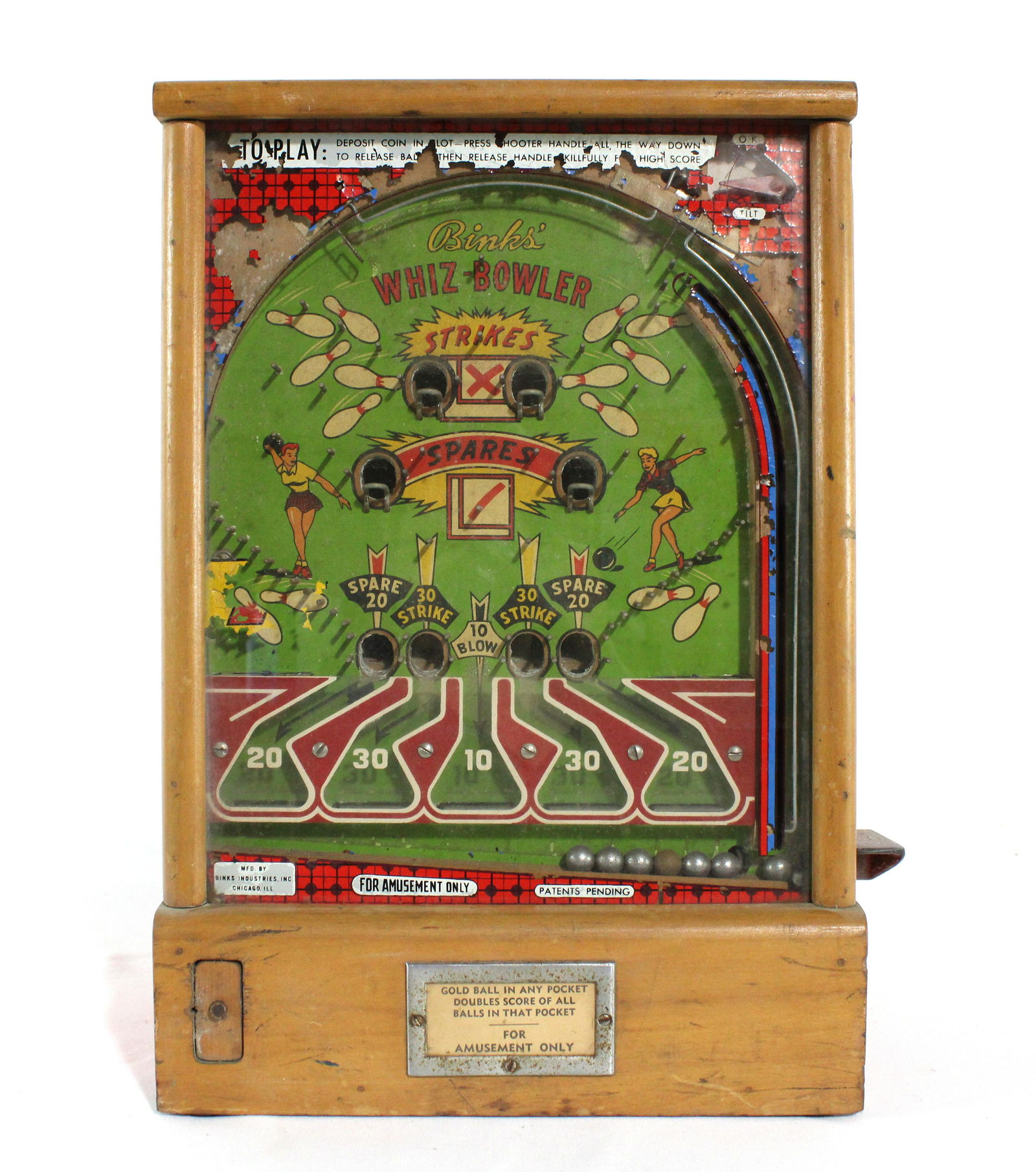 Binks Whiz Bowler Tabletop Bowler Arcade (1 of 3)