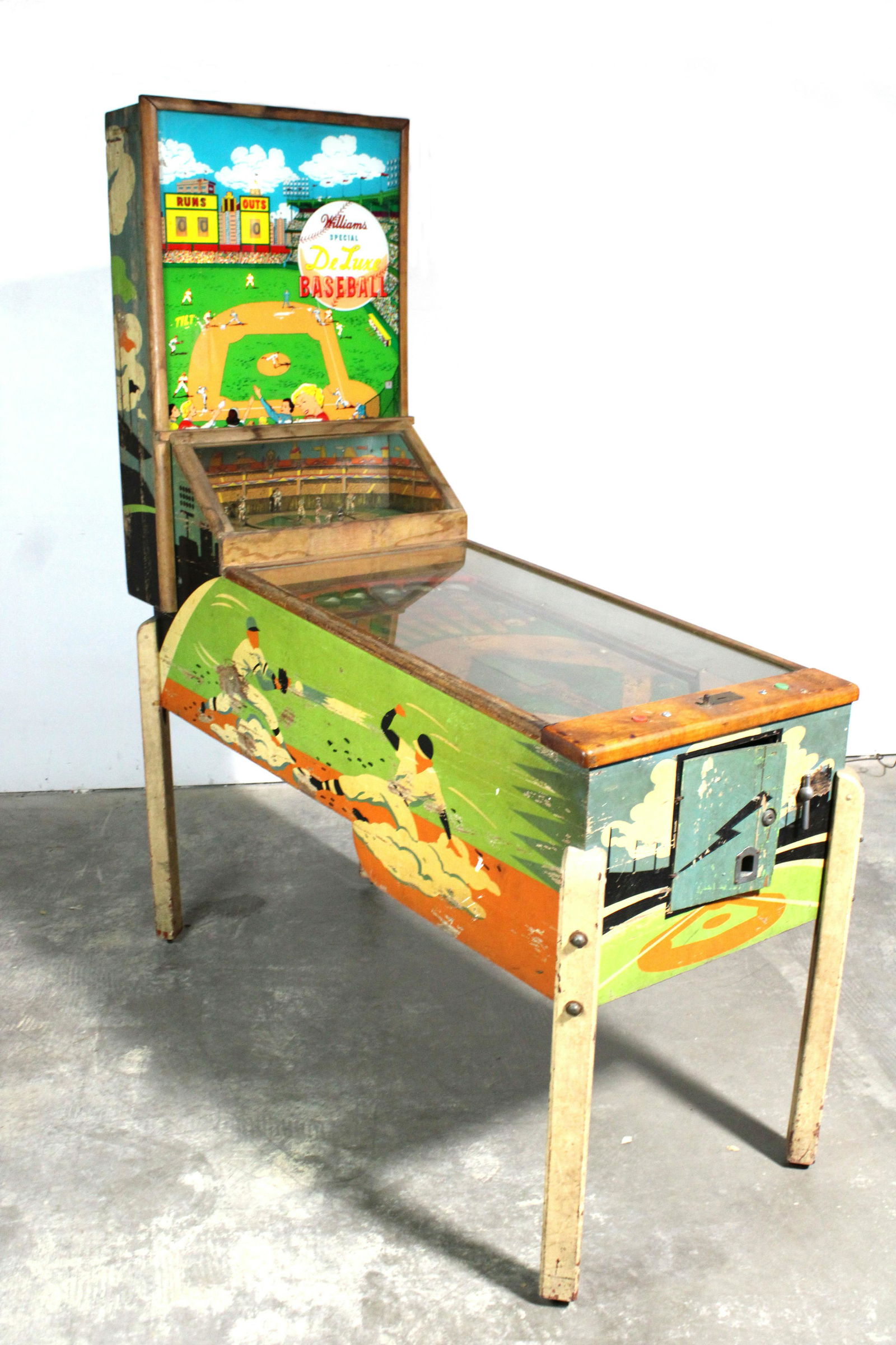 Williams DeLuxe Baseball Pinball Machine, 1954 (1 of 7)