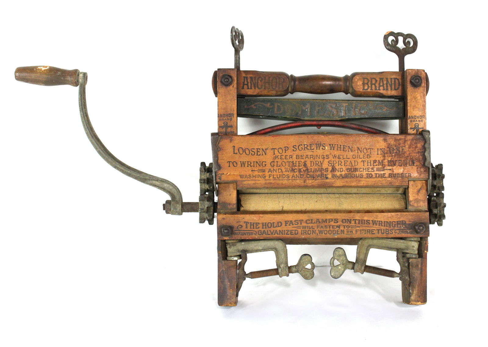 Antique Wooden Anchor Brand Clothes Wringer (1 of 2)