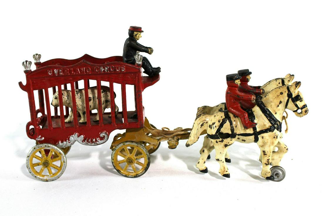 Kenton Cast Iron Overland Circus Horse Drawn Toy (1 of 3)