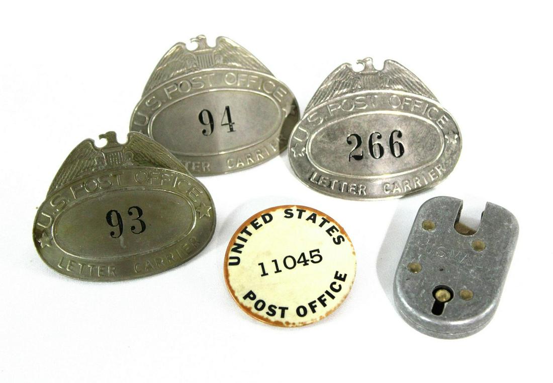 Post Office Hat Badges with Mail Bag Lock (1 of 1)