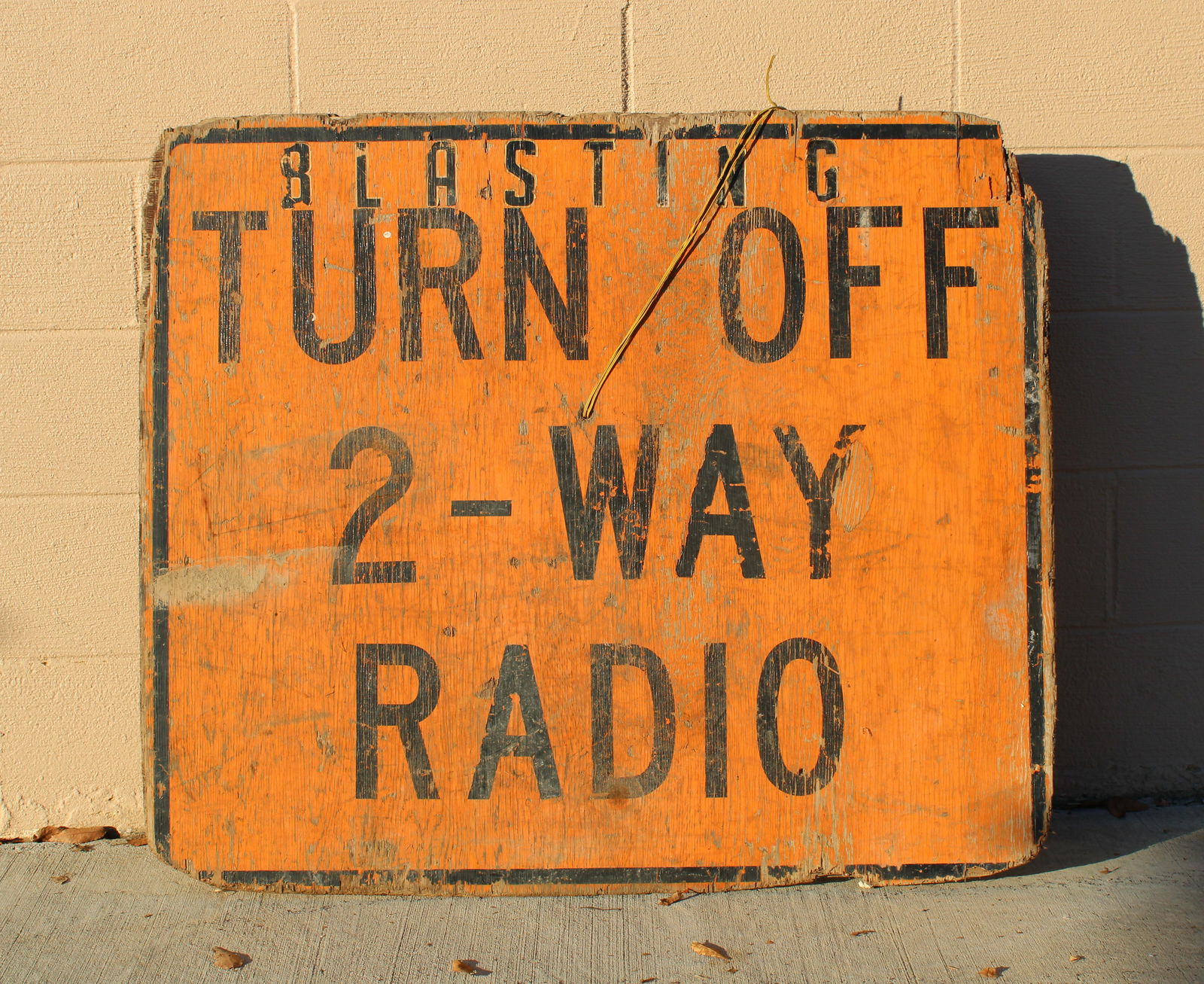 Blast 2-Way Radio Street Sign (1 of 1)