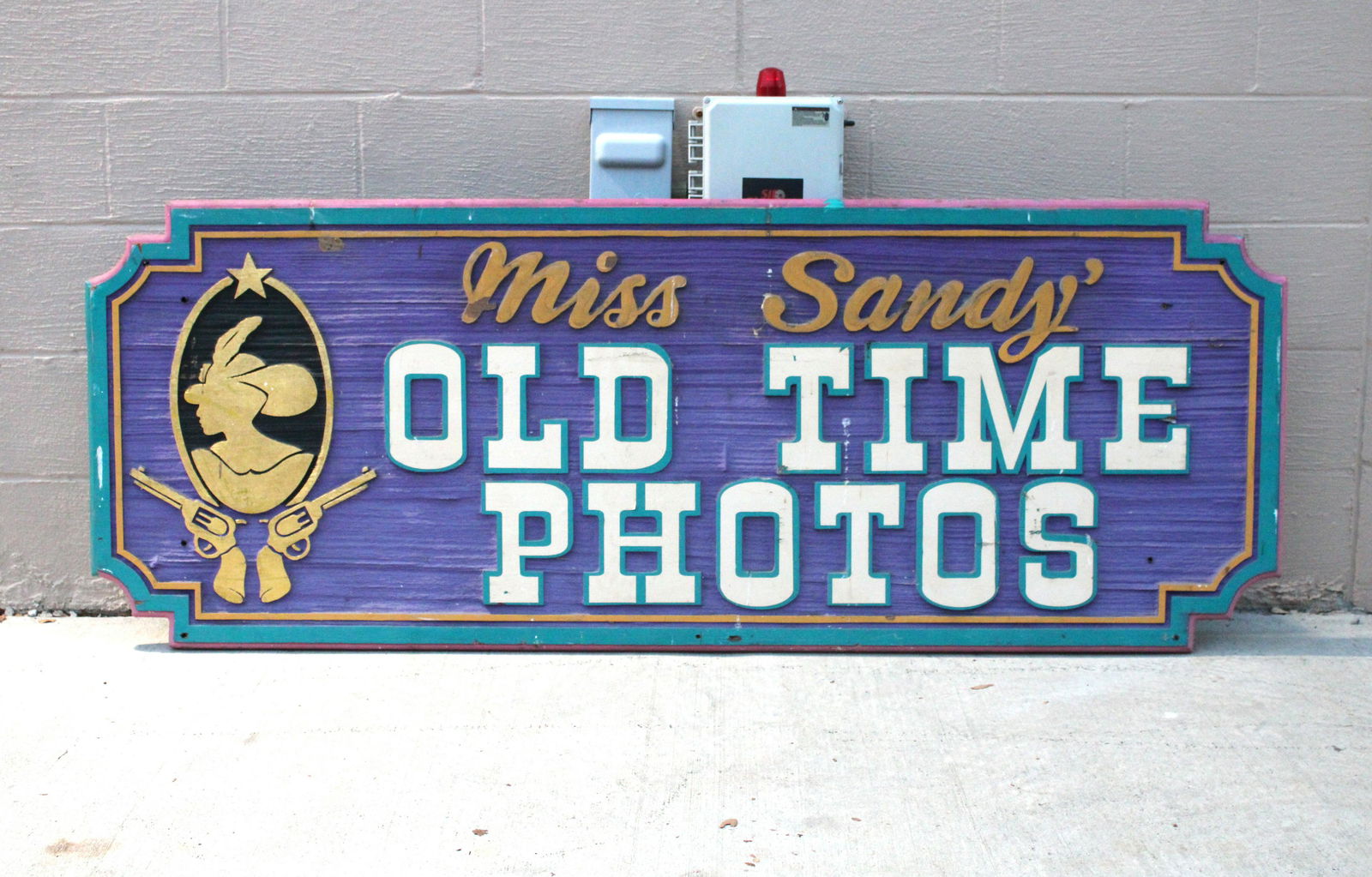 6FT Long Miss Sandy' Old Time Photos Carnival Sign (1 of 1)