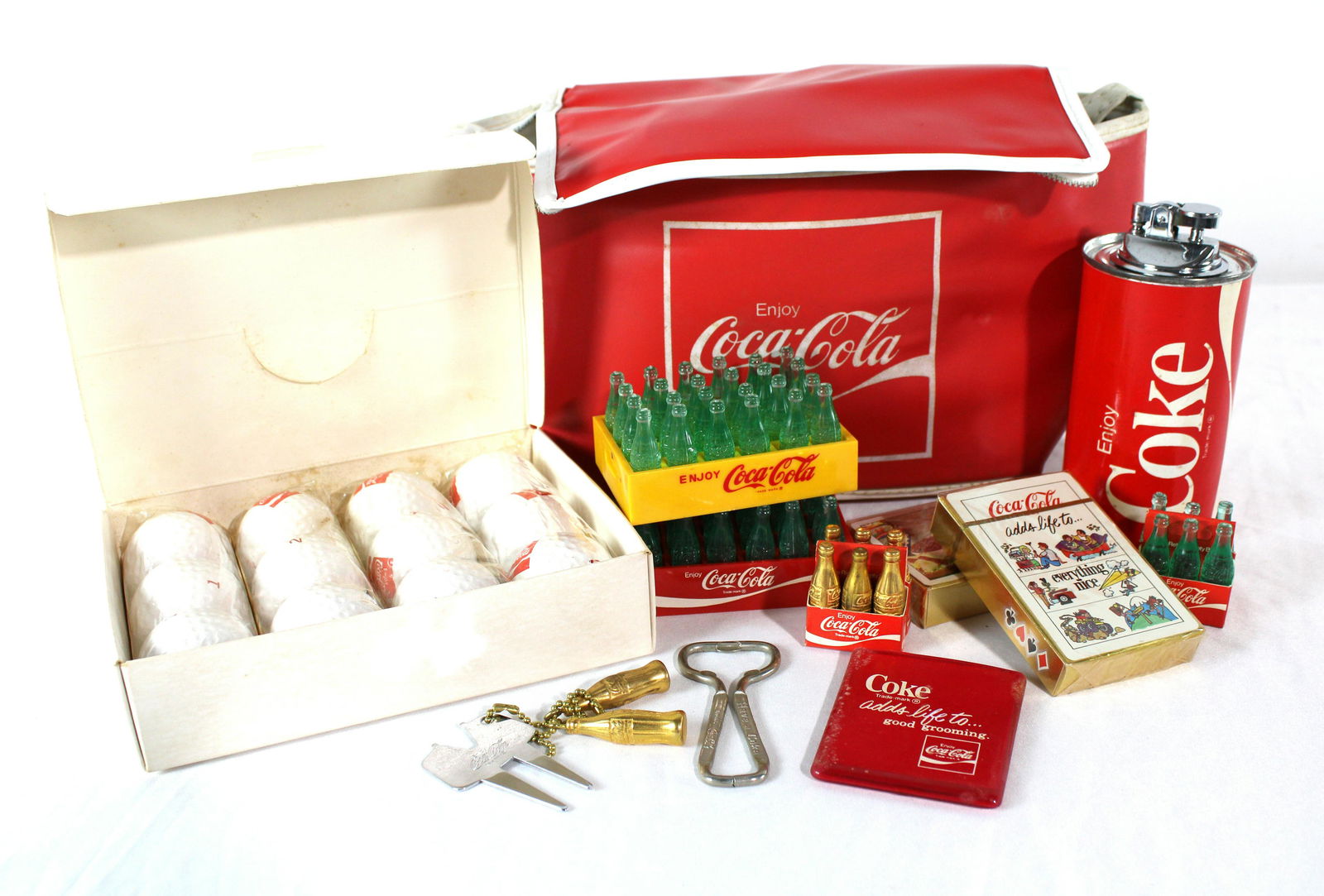 Coca Cola Collectibles incl. Promo Can Lighter and Golf Balls (1 of 2)
