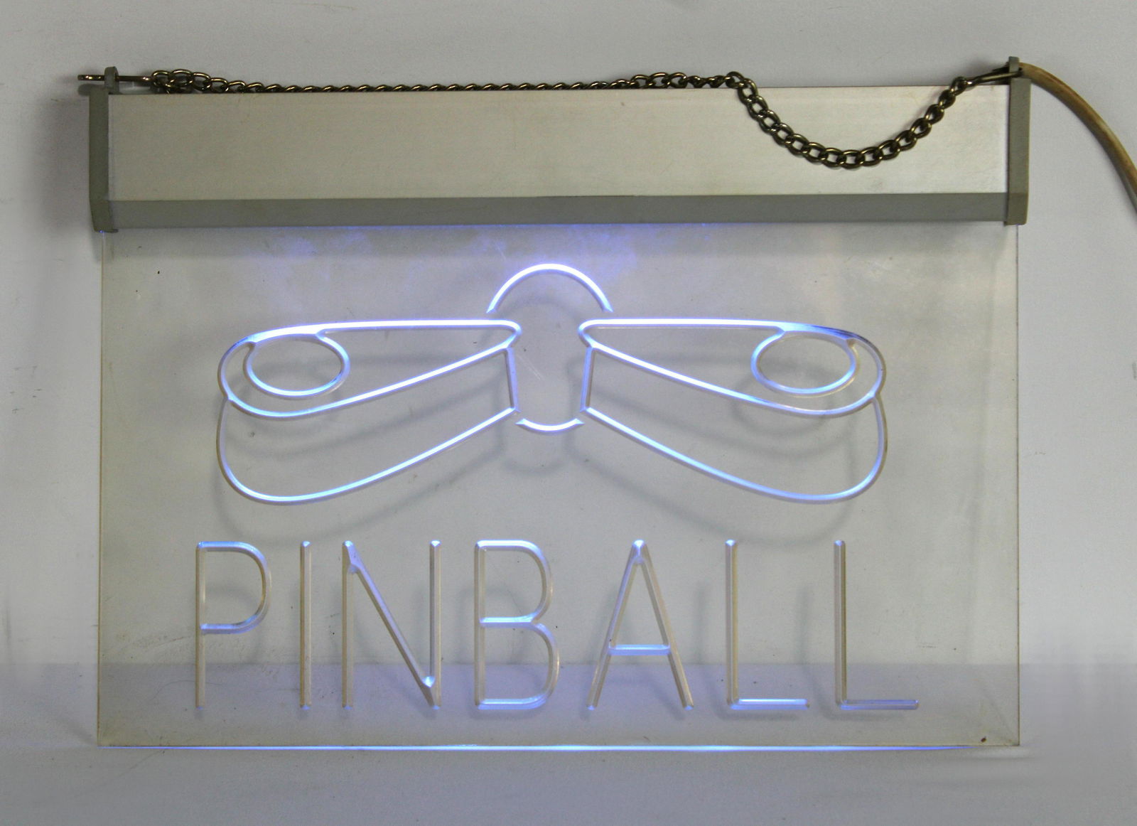 Pinball Light Up Sign: Pinball Light Up Sign. In-house shipping available. Dimensions: 9 x 12 x 1