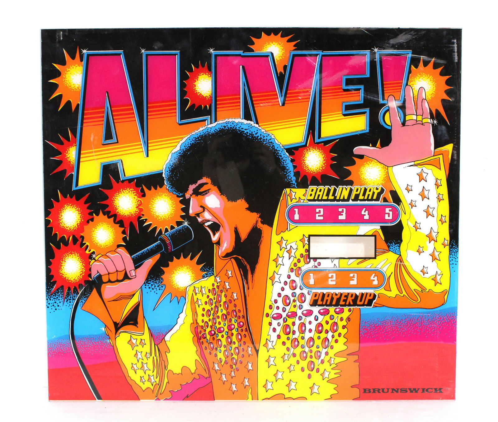 Alive! Elvis Brunswick Pinball Plexi (1 of 1)