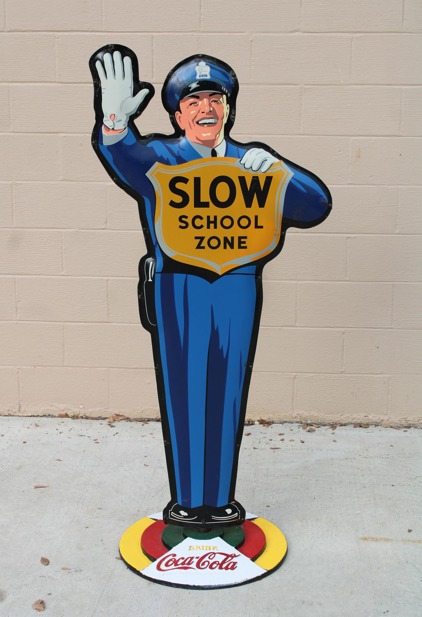 Coca Cola Crossing Guard with Embossed Stand (1 of 6)