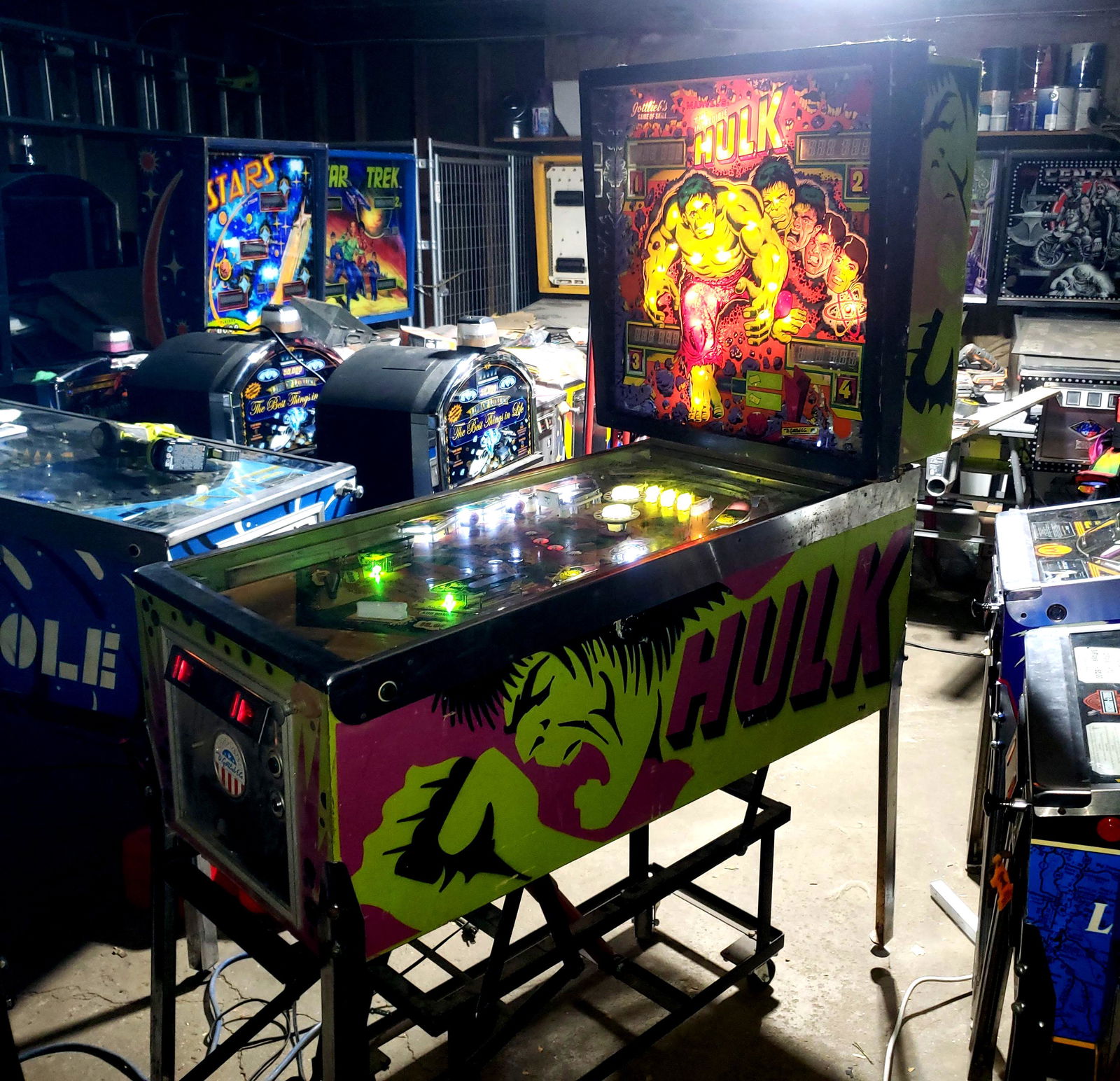 Gottlieb Hulk Pinball Machine, REMOTE PICKUP (1 of 10)