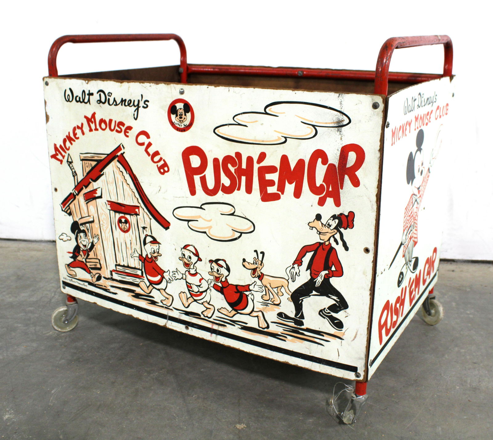 Walt Disney's Mickey Mouse Push 'Em Car (1 of 3)